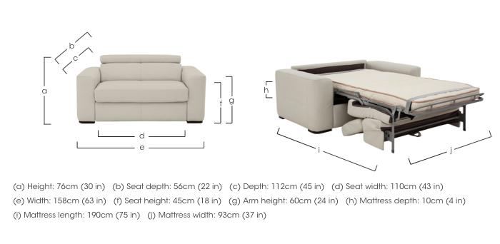 Infinity Leather Chair Sofabed in  on Furniture Village