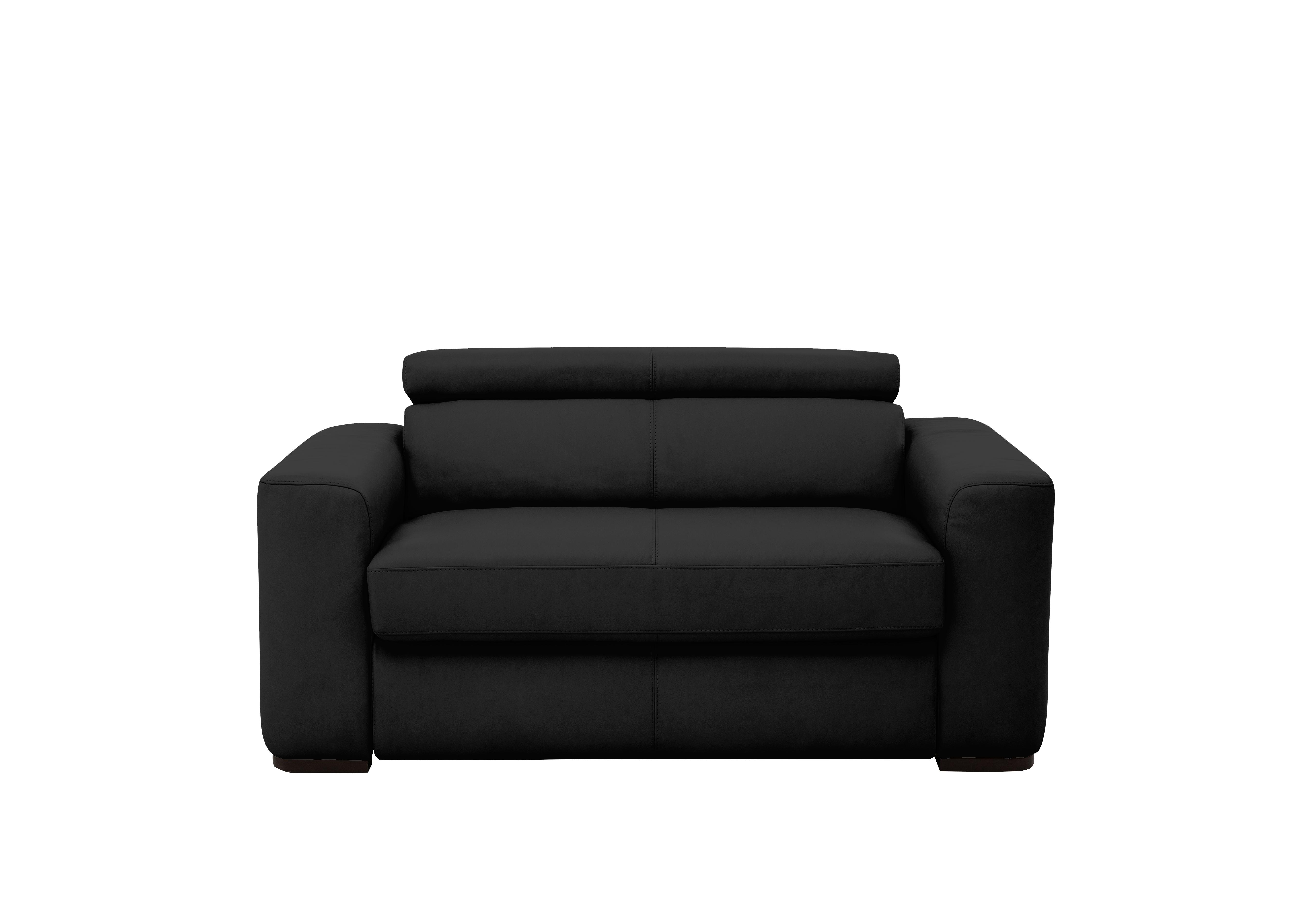 Infinity Leather Chair Sofabed in Bv-3500 Classic Black on Furniture Village