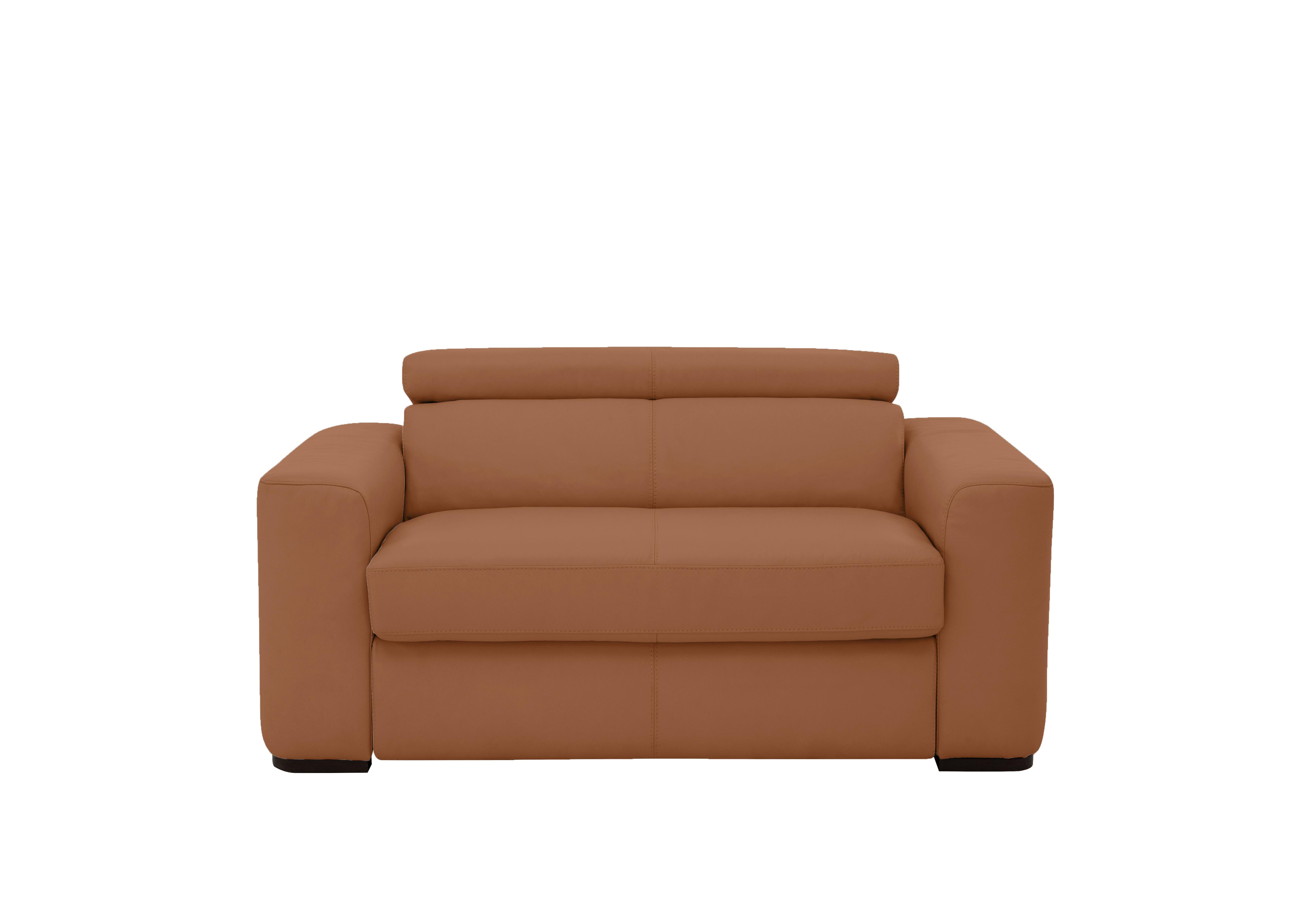 Infinity Leather Chair Sofabed in Nc-334e Pecan Brown on Furniture Village