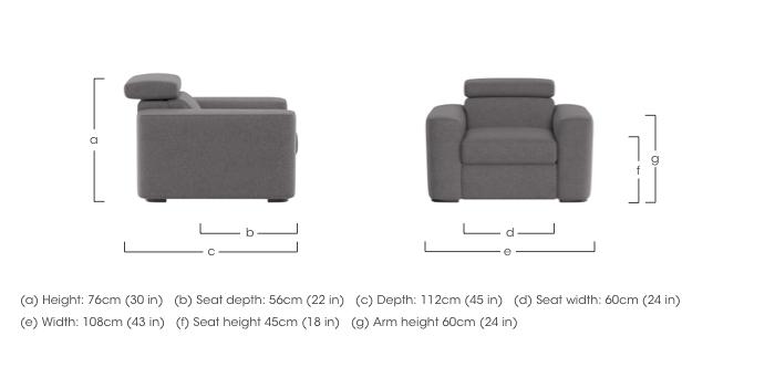 Infinity Fabric Armchair in  on Furniture Village