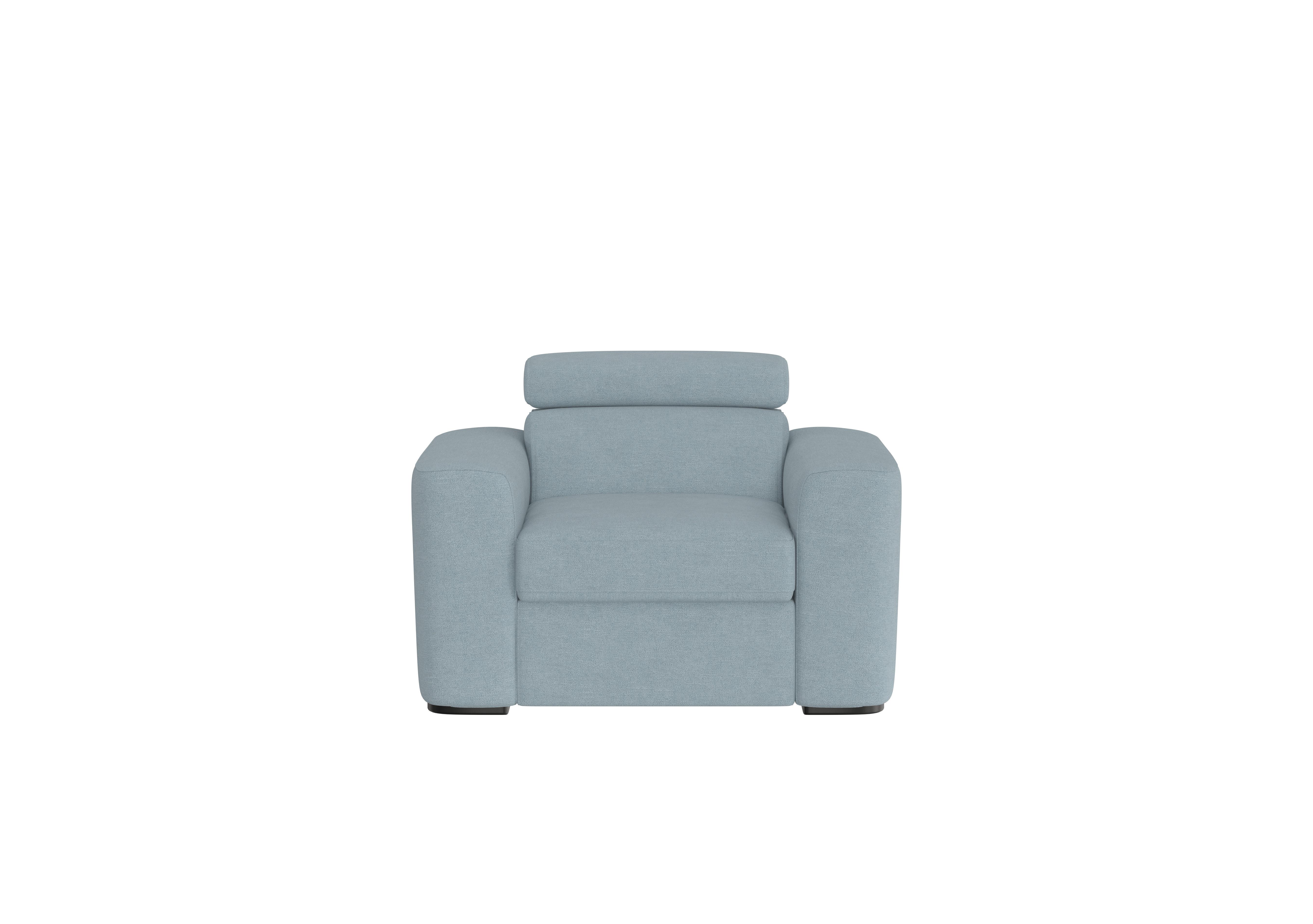 Infinity Fabric Armchair in Fab-Meo-R17 Baby Blue on Furniture Village