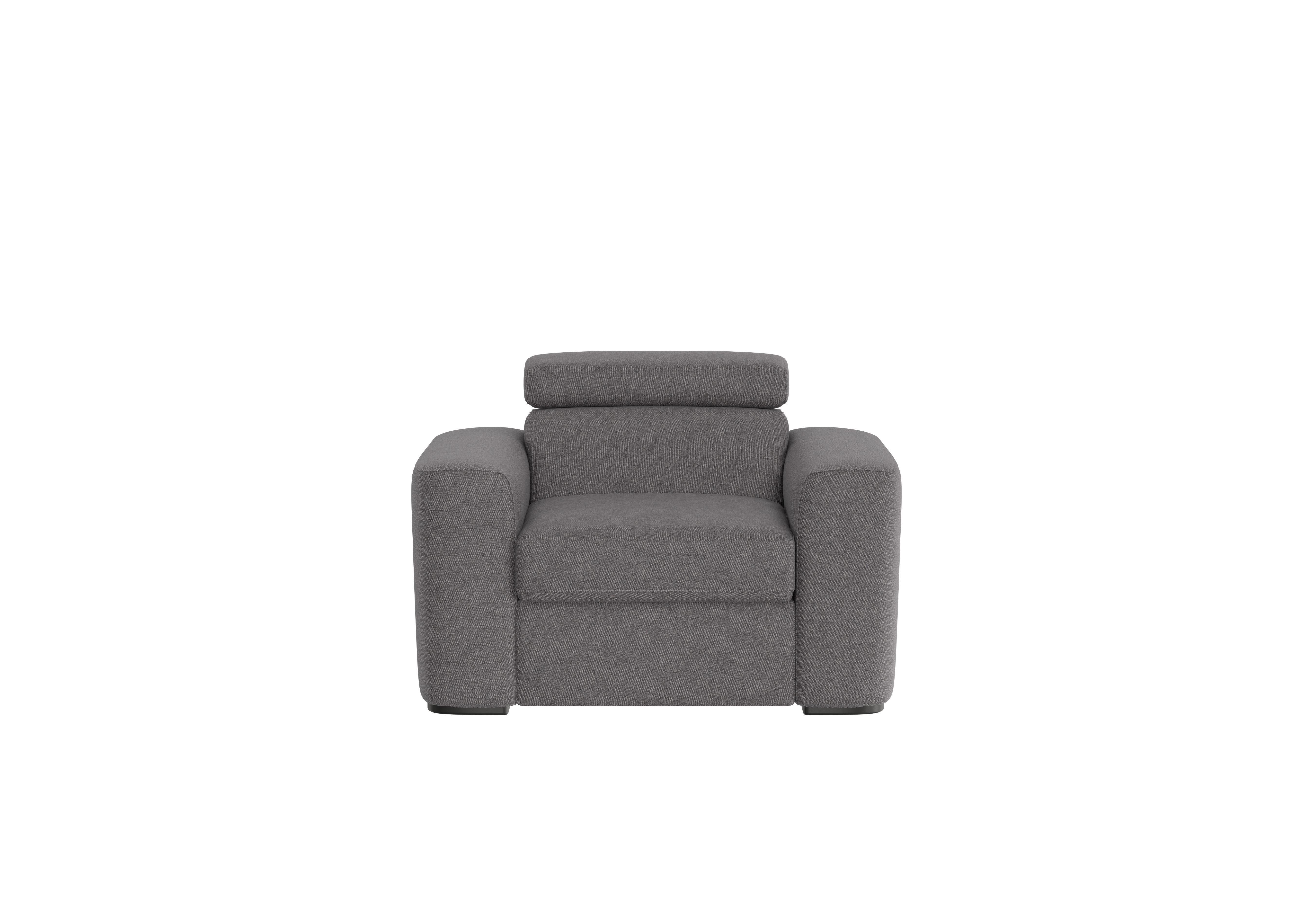 Infinity Fabric Armchair in Fab-Ska-R31 Charcoal Gray on Furniture Village