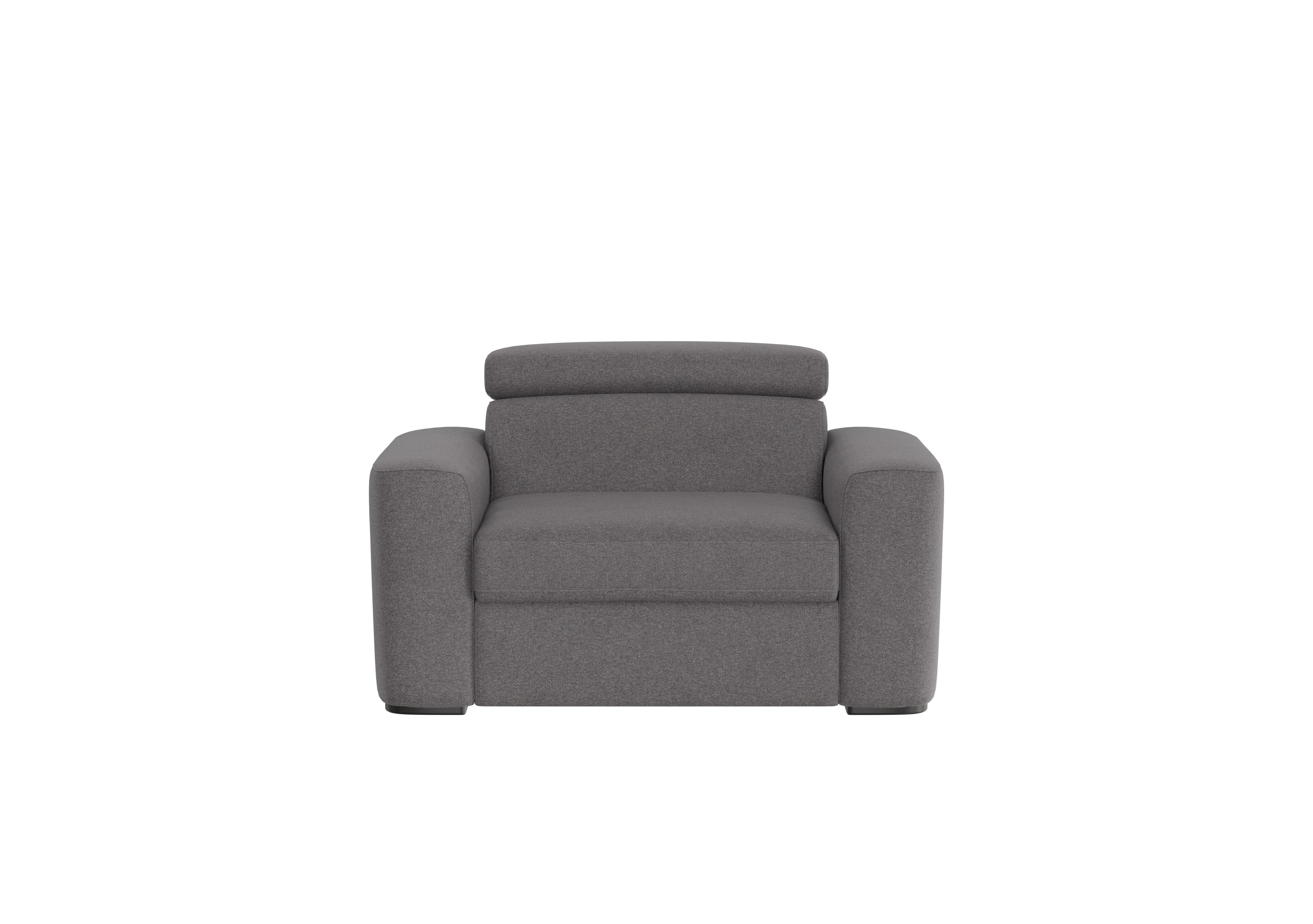 Infinity Large Fabric Armchair in Fab-Ska-R31 Charcoal Gray on Furniture Village