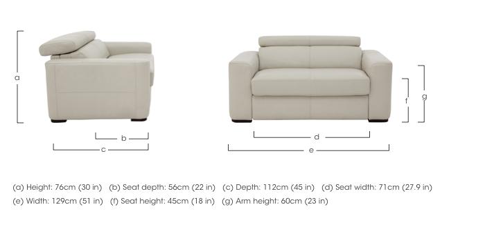 Infinity Large Leather Armchair in  on Furniture Village