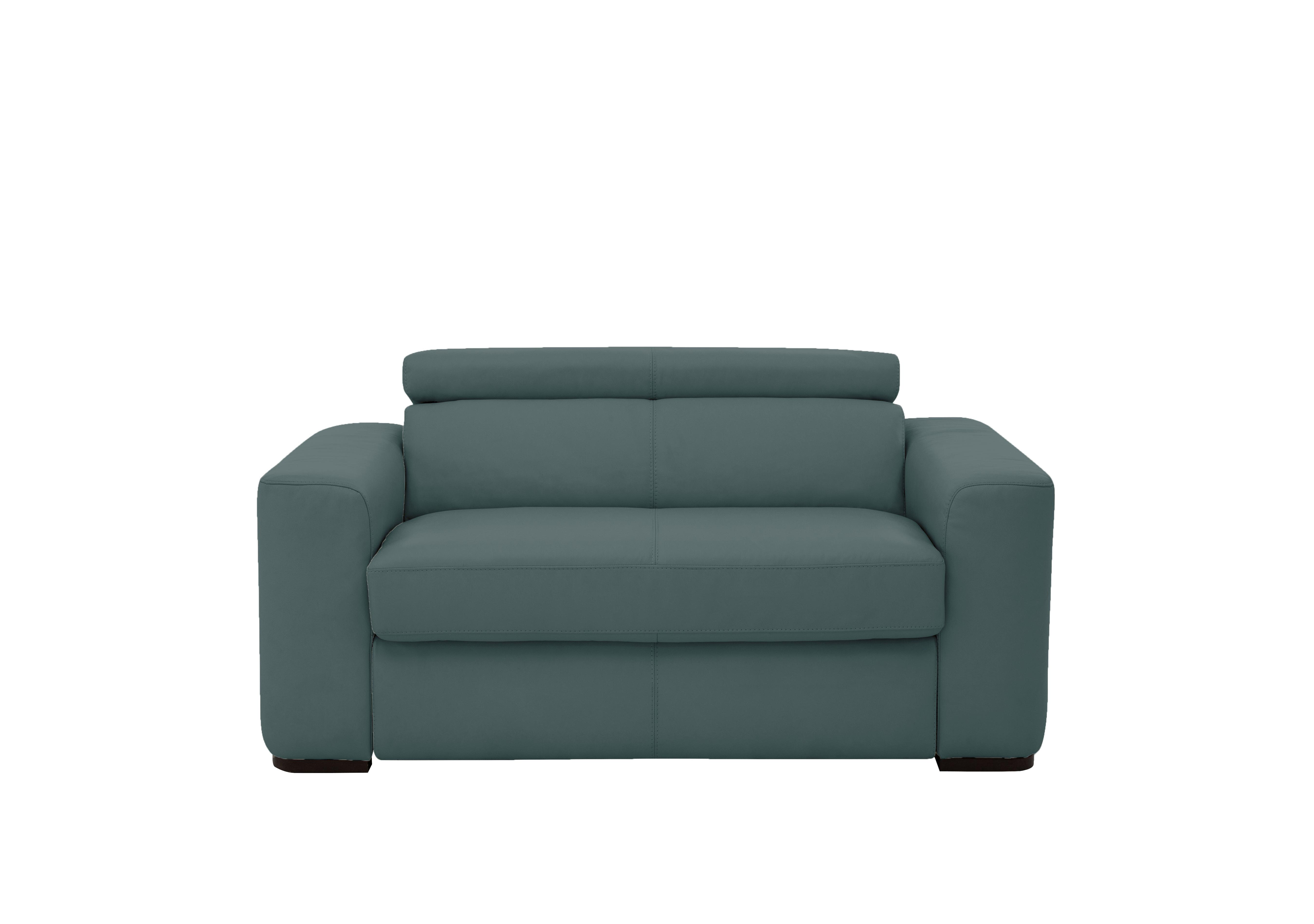 Infinity Large Leather Armchair in Bv-301e Lake Green on Furniture Village