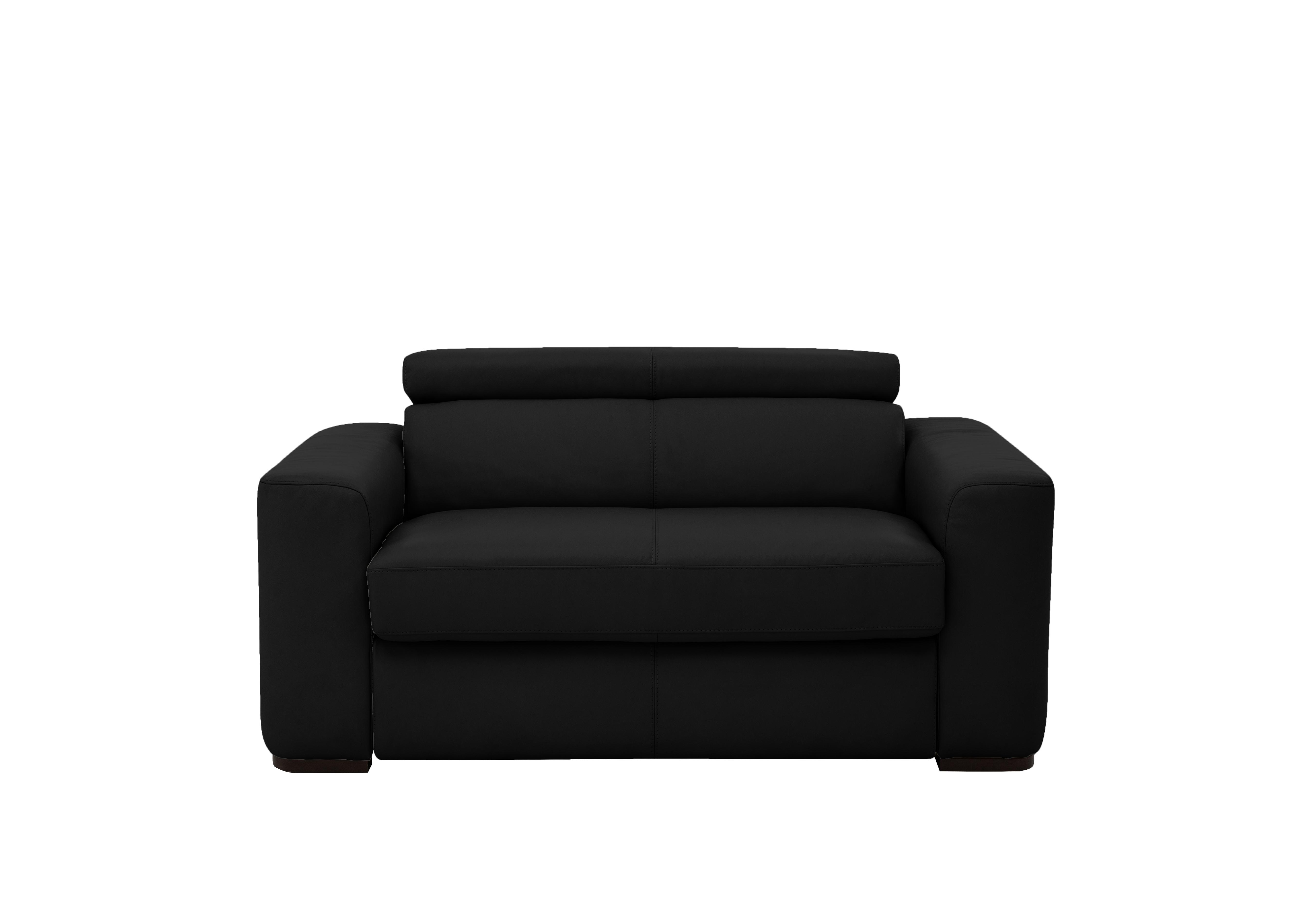 Infinity Large Leather Armchair in Nc-023c Black on Furniture Village