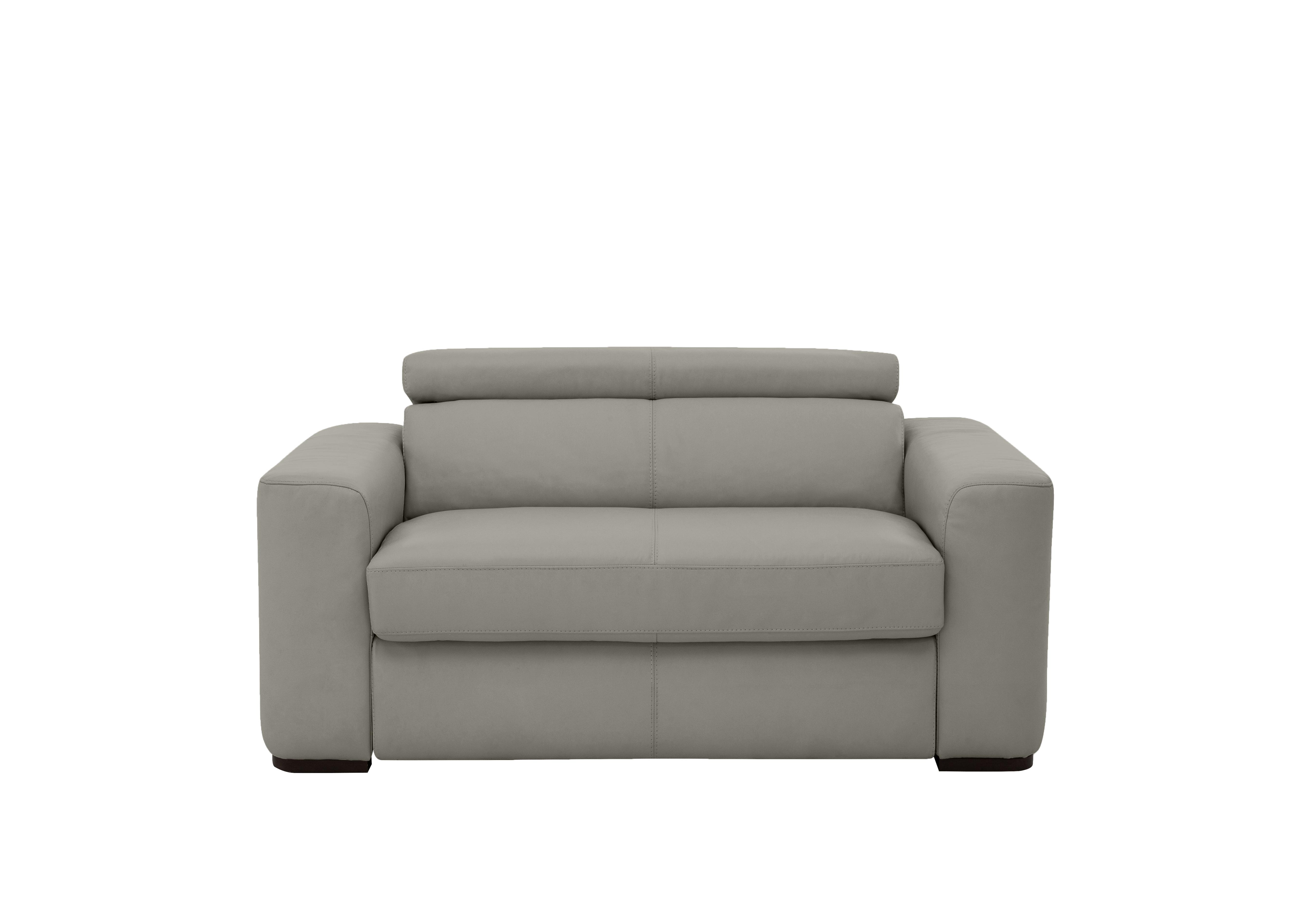 Infinity Large Leather Armchair in Nc-946b Feather Grey on Furniture Village