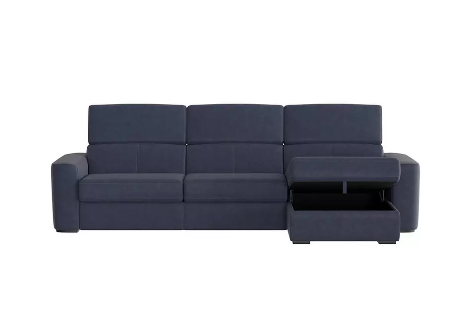 Infinity Fabric Corner Chaise Sofa with Storage