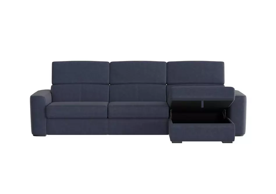 Infinity Fabric Corner Chaise Sofa with Storage