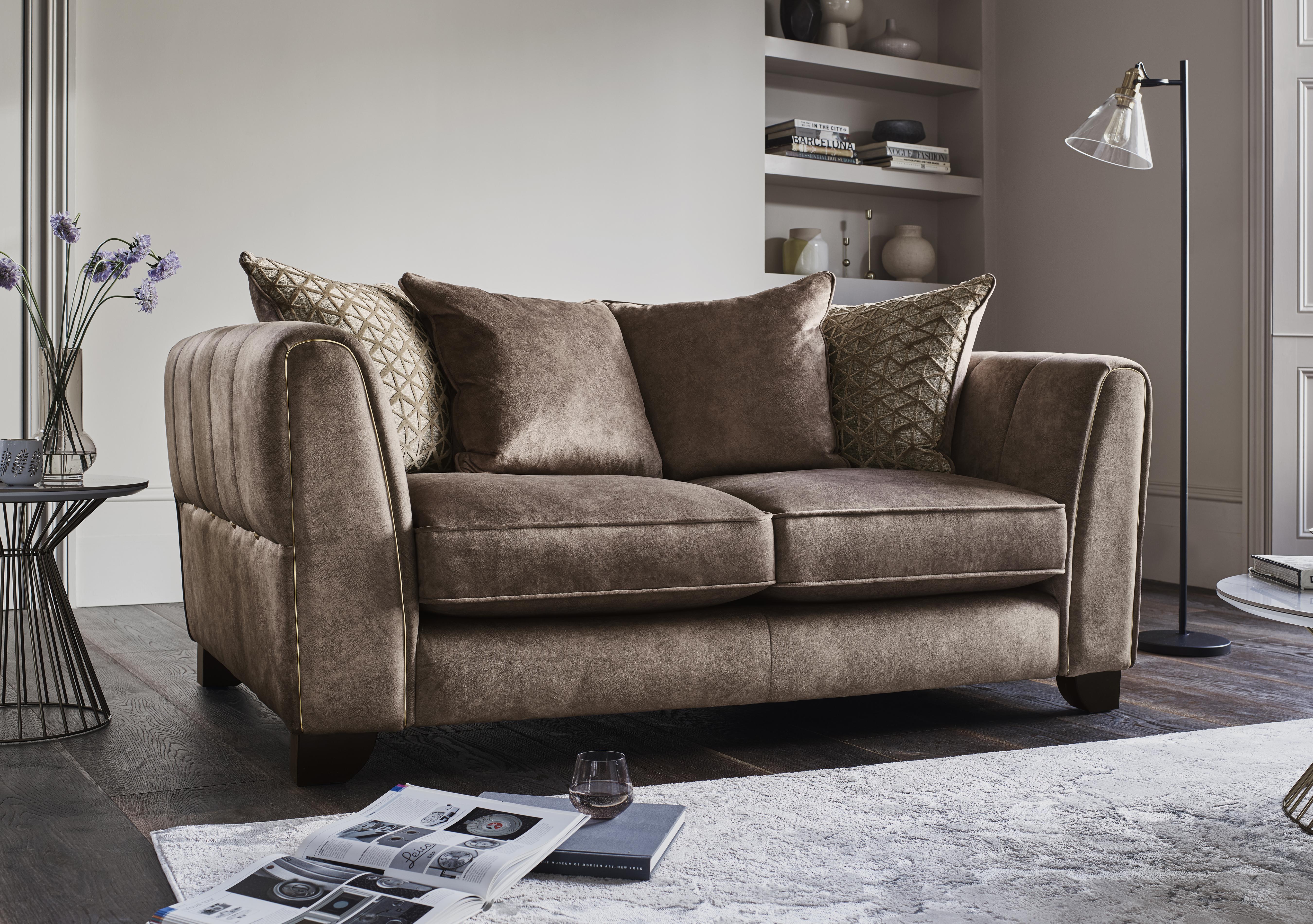 Ariana 2 Seater Fabric Pillow Back Sofa in  on Furniture Village