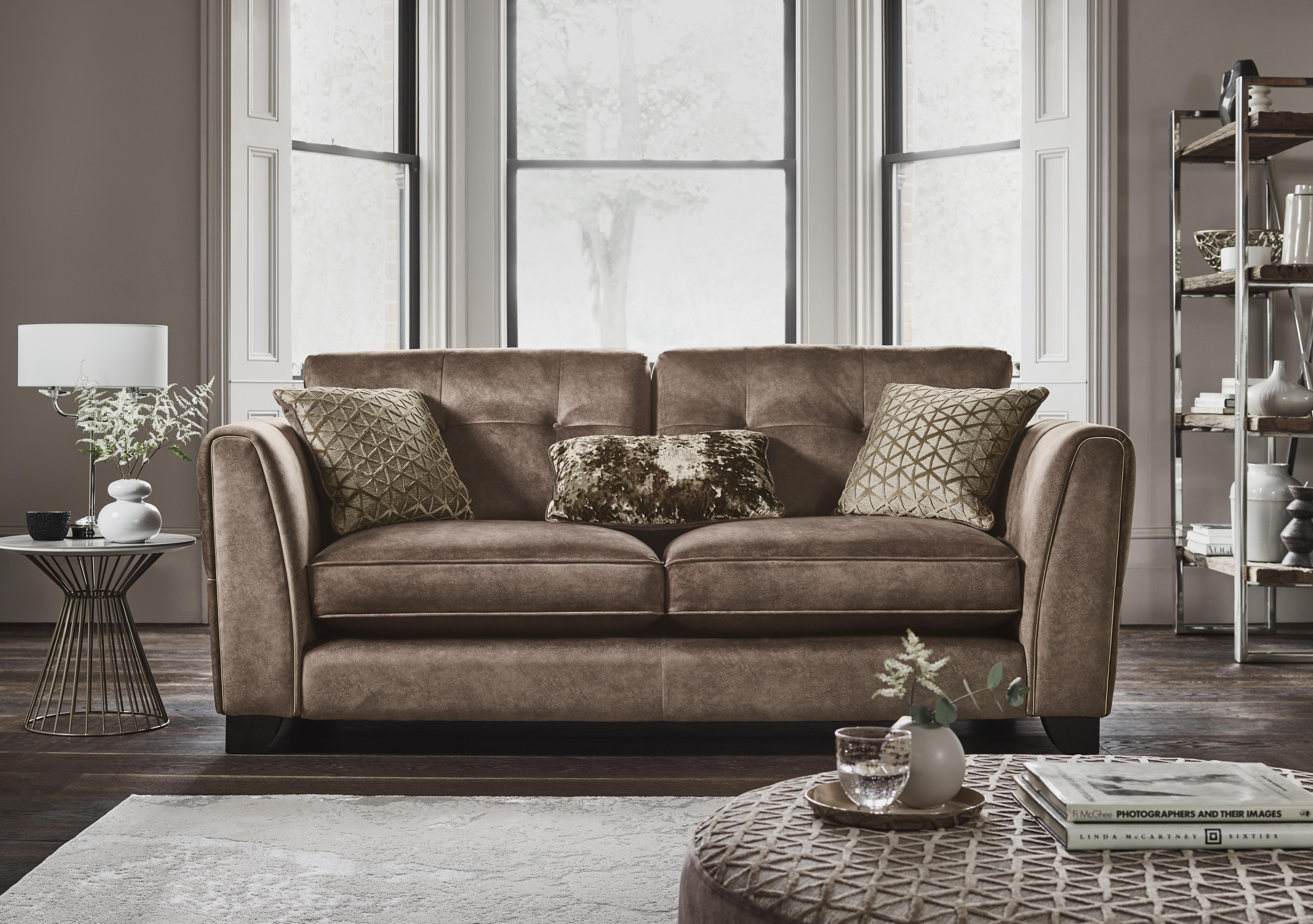 Ariana 3 Seater Fabric Classic Back Sofa in  on Furniture Village