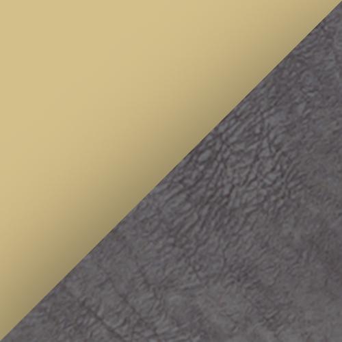 Ariana Small Fabric Pillow Back Corner Sofa in Dapple Moleskin Brass Insert on Furniture Village