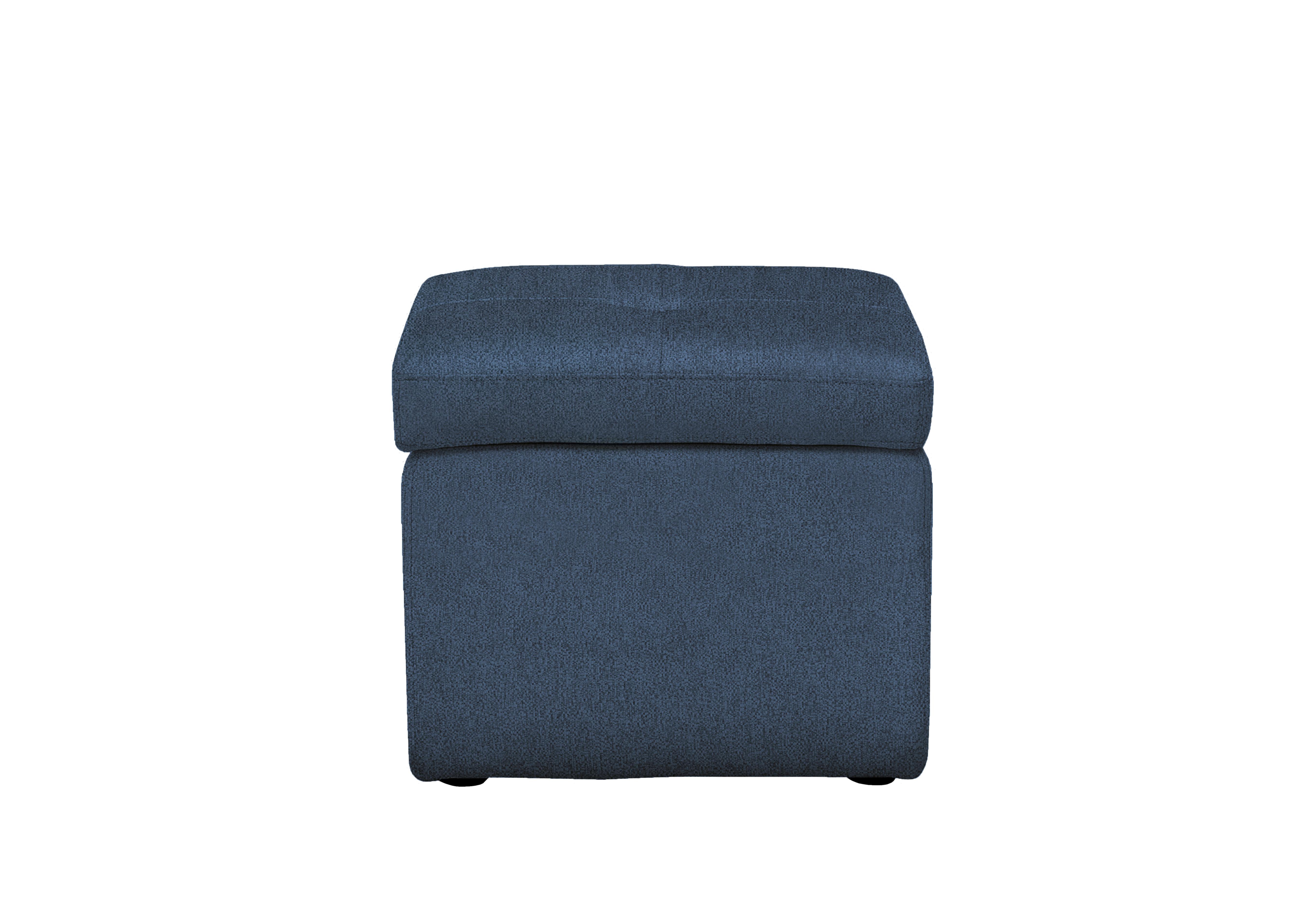 Easy Tray Fabric Storage Footstool in Fab-Blt-R38 Blue on Furniture Village