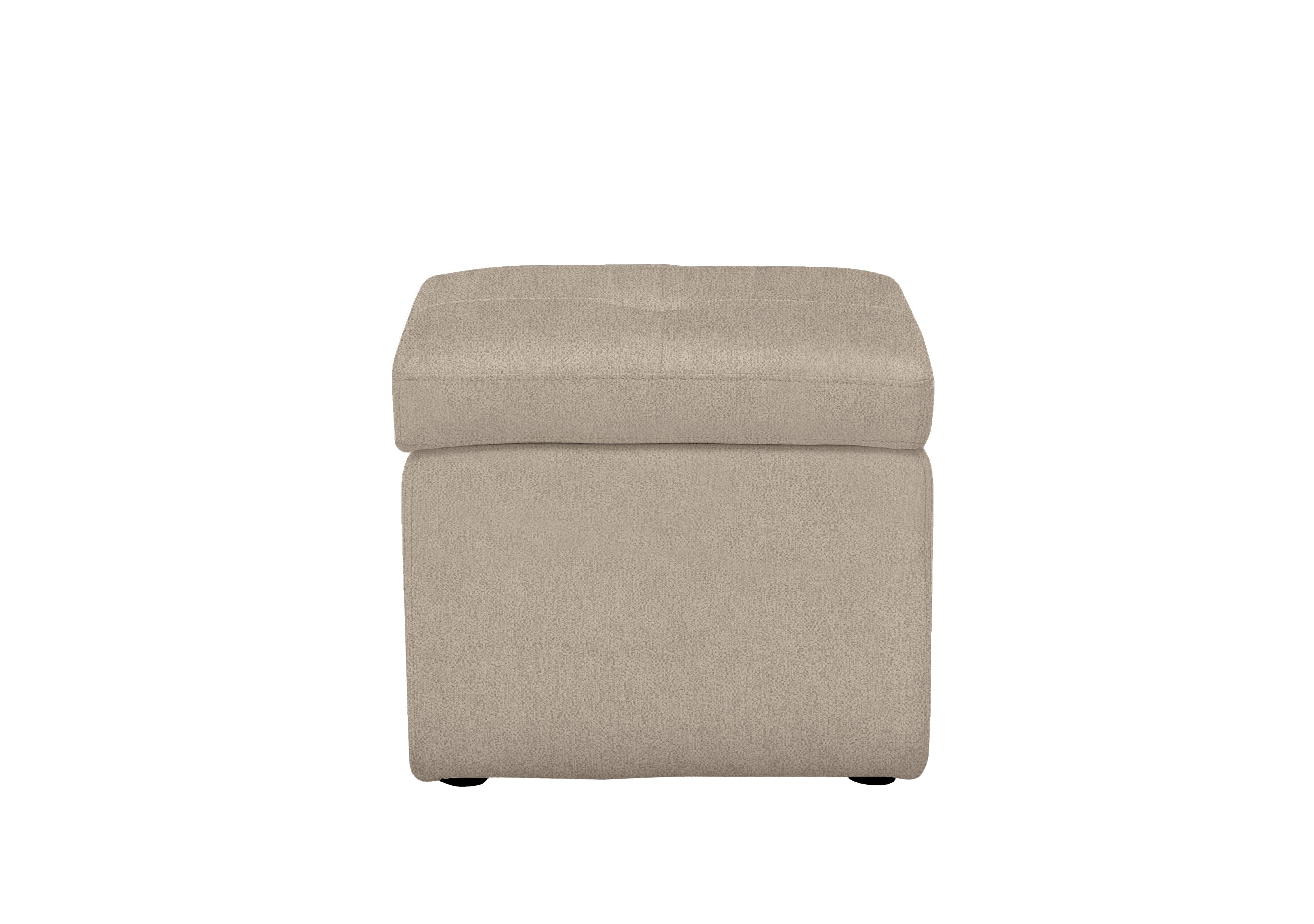 Easy Tray Fabric Storage Footstool in Fab-Ska-R28 Beige on Furniture Village