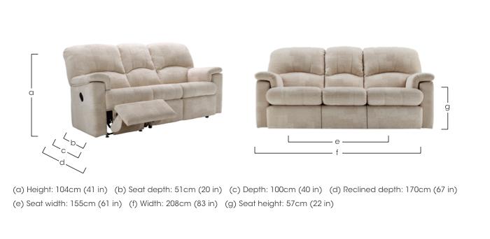 Chloe 3 Seater Fabric Sofa in  on Furniture Village