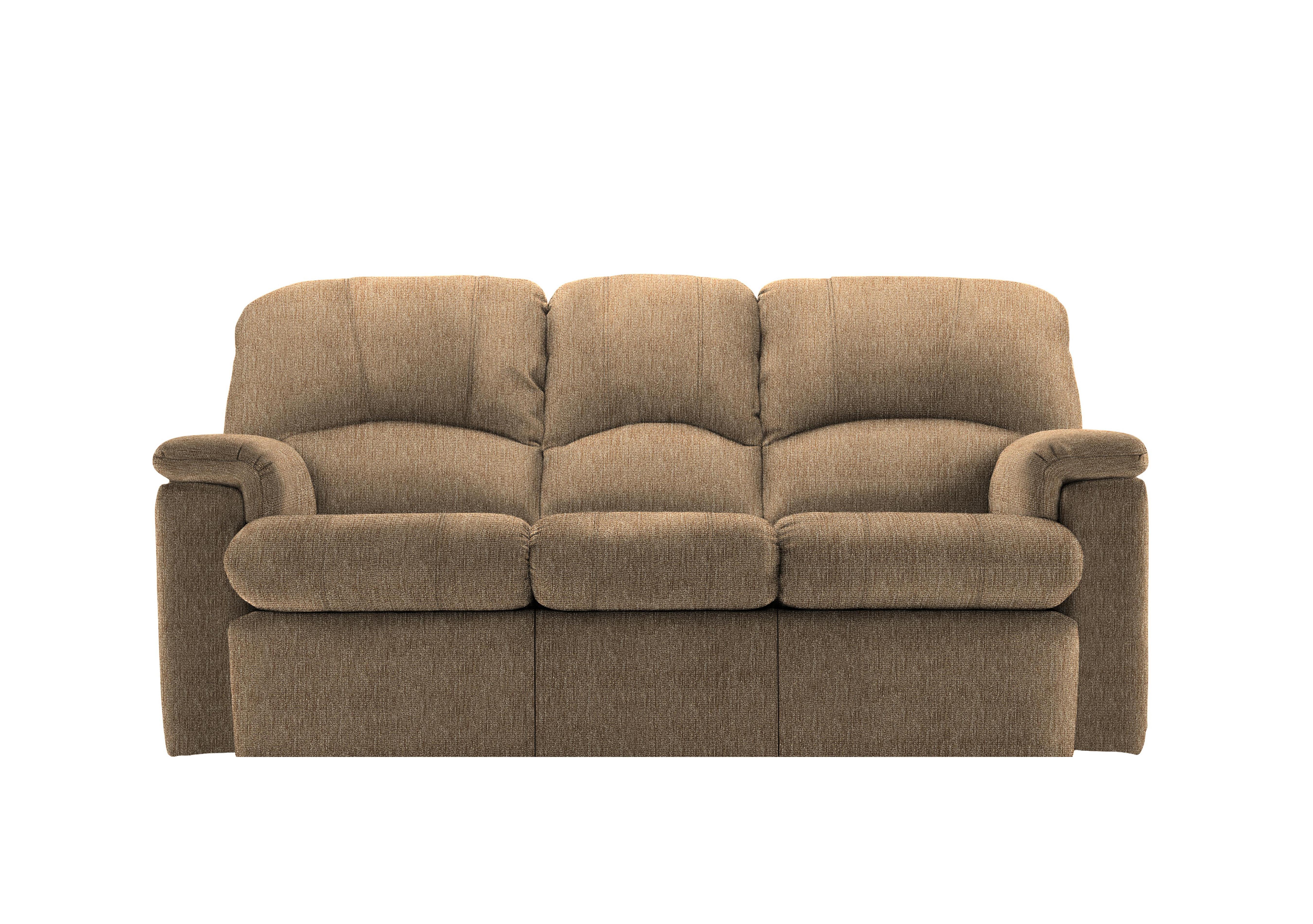 Chloe 3 Seater Fabric Sofa in A070 Boucle Cocoa on Furniture Village