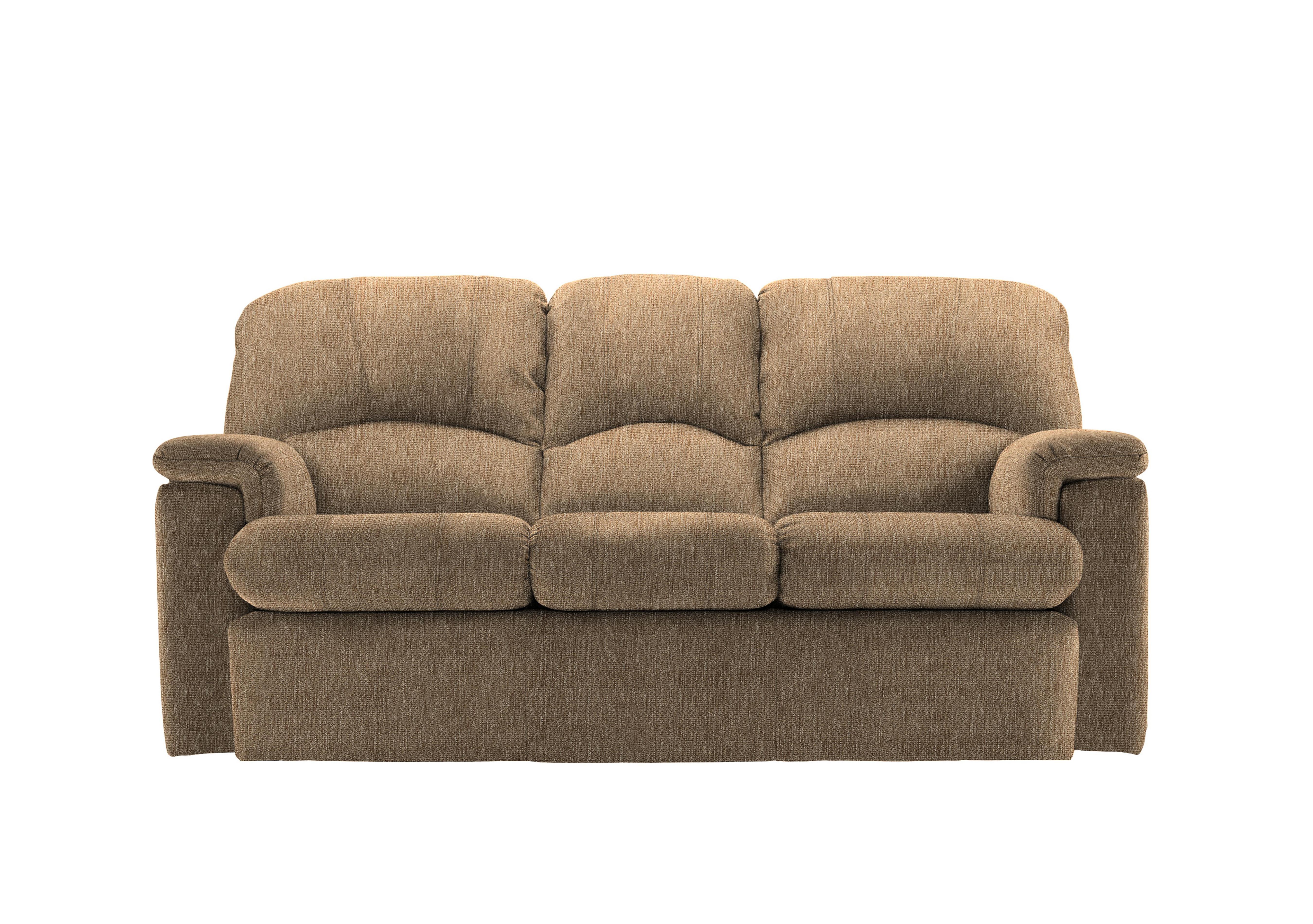 Chloe 3 Seater Fabric Sofa in A070 Boucle Cocoa on Furniture Village