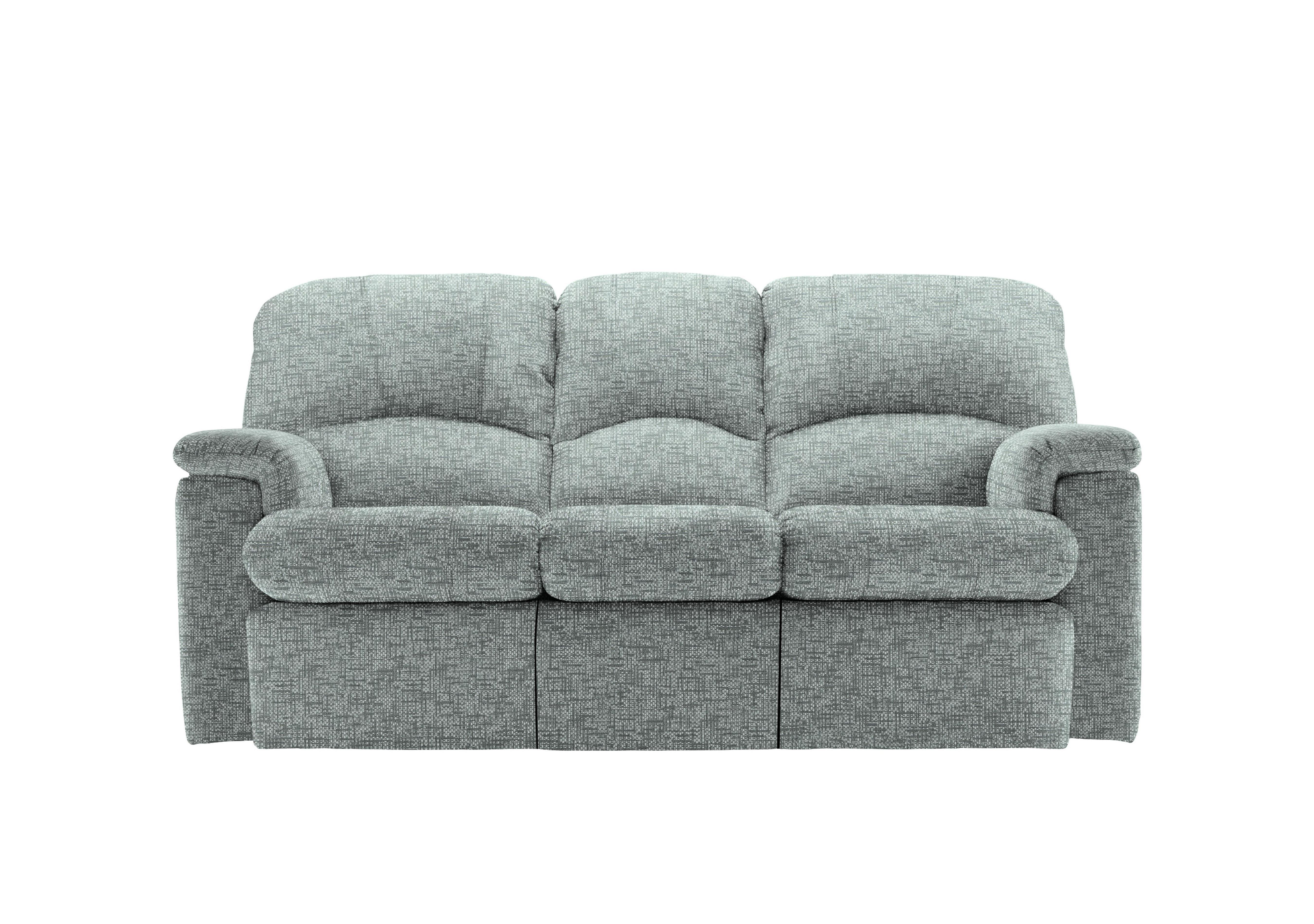 Chloe 3 Seater Fabric Sofa in B030 Remco Light Grey on Furniture Village