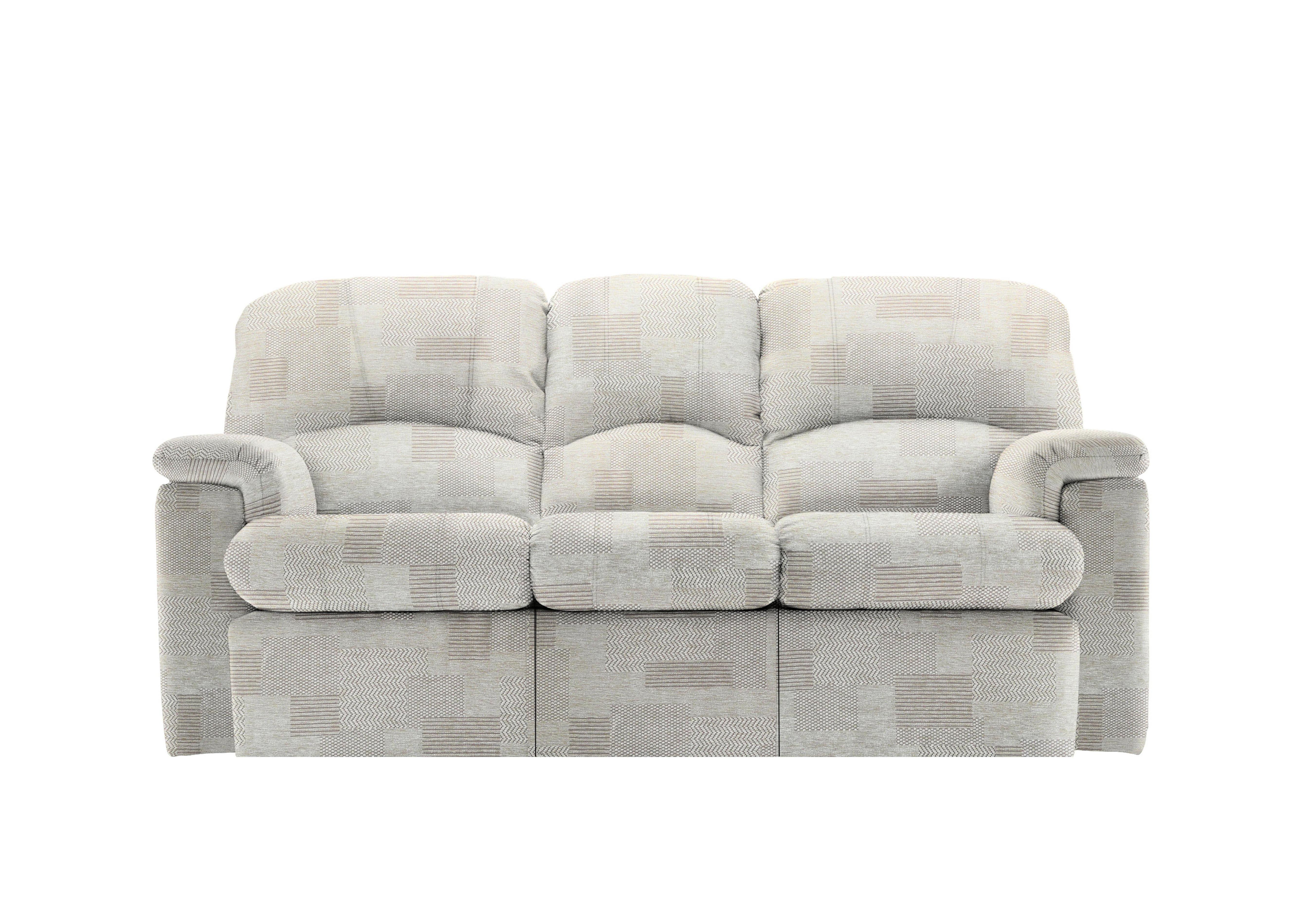 Chloe 3 Seater Fabric Sofa in C008 Checkers Putty on Furniture Village
