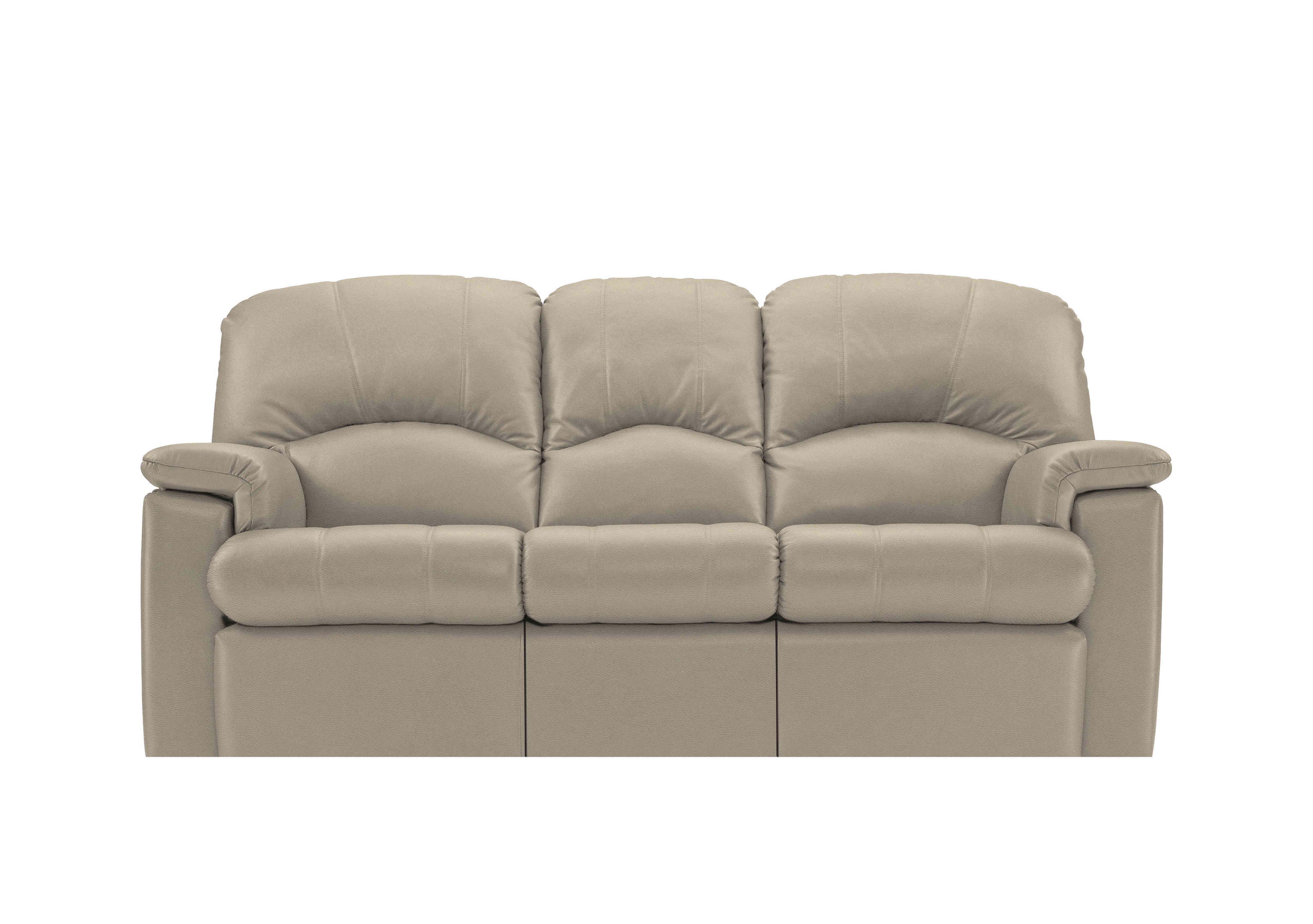Chloe 3 Seater Leather Sofa in H001 Oxford Mushroom on Furniture Village