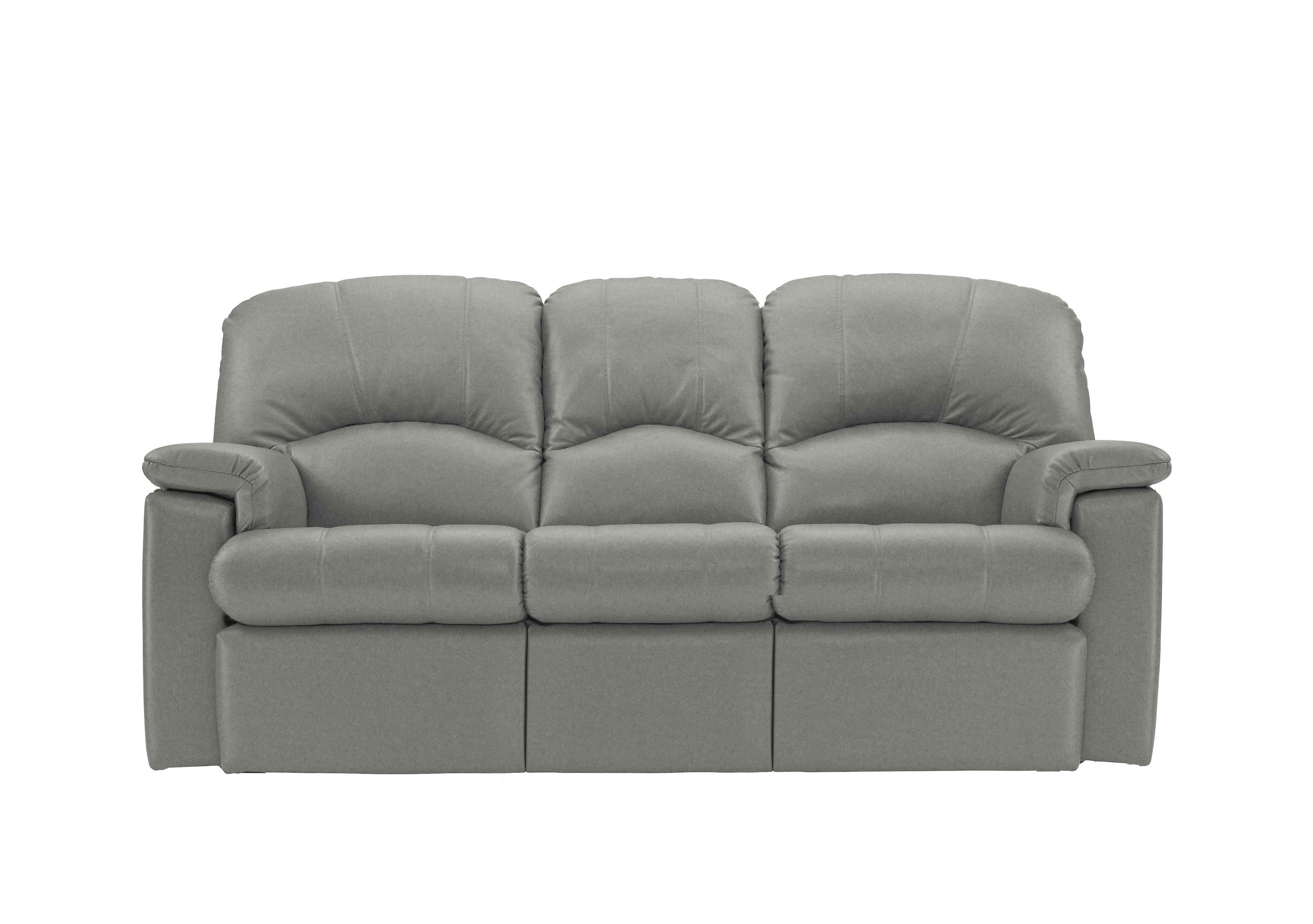 Chloe 3 Seater Leather Sofa in N002 Texas Charcoal on Furniture Village