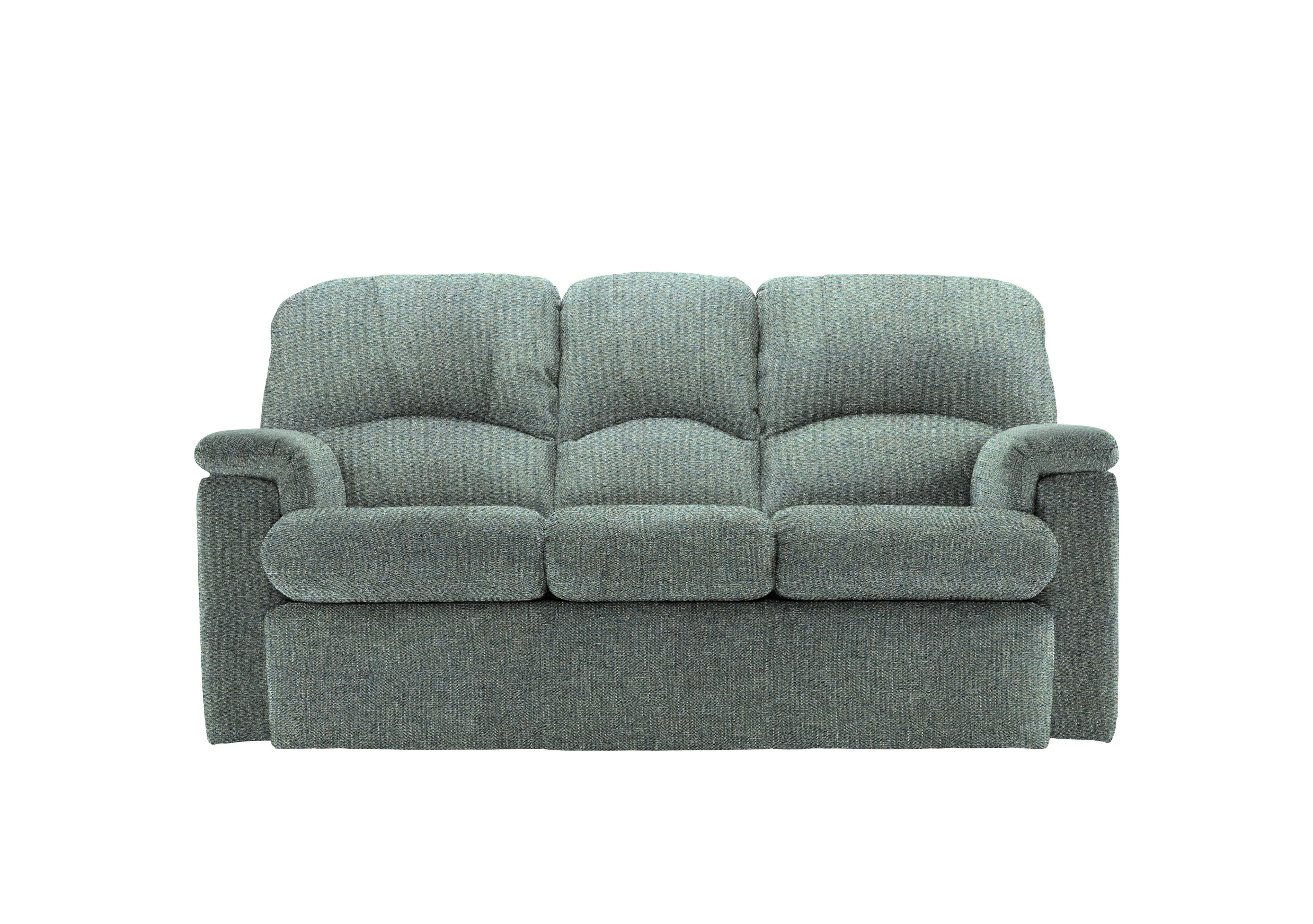 Chloe Small Fabric 3 Seater Sofa in A020 Dapple Kingfisher on Furniture Village