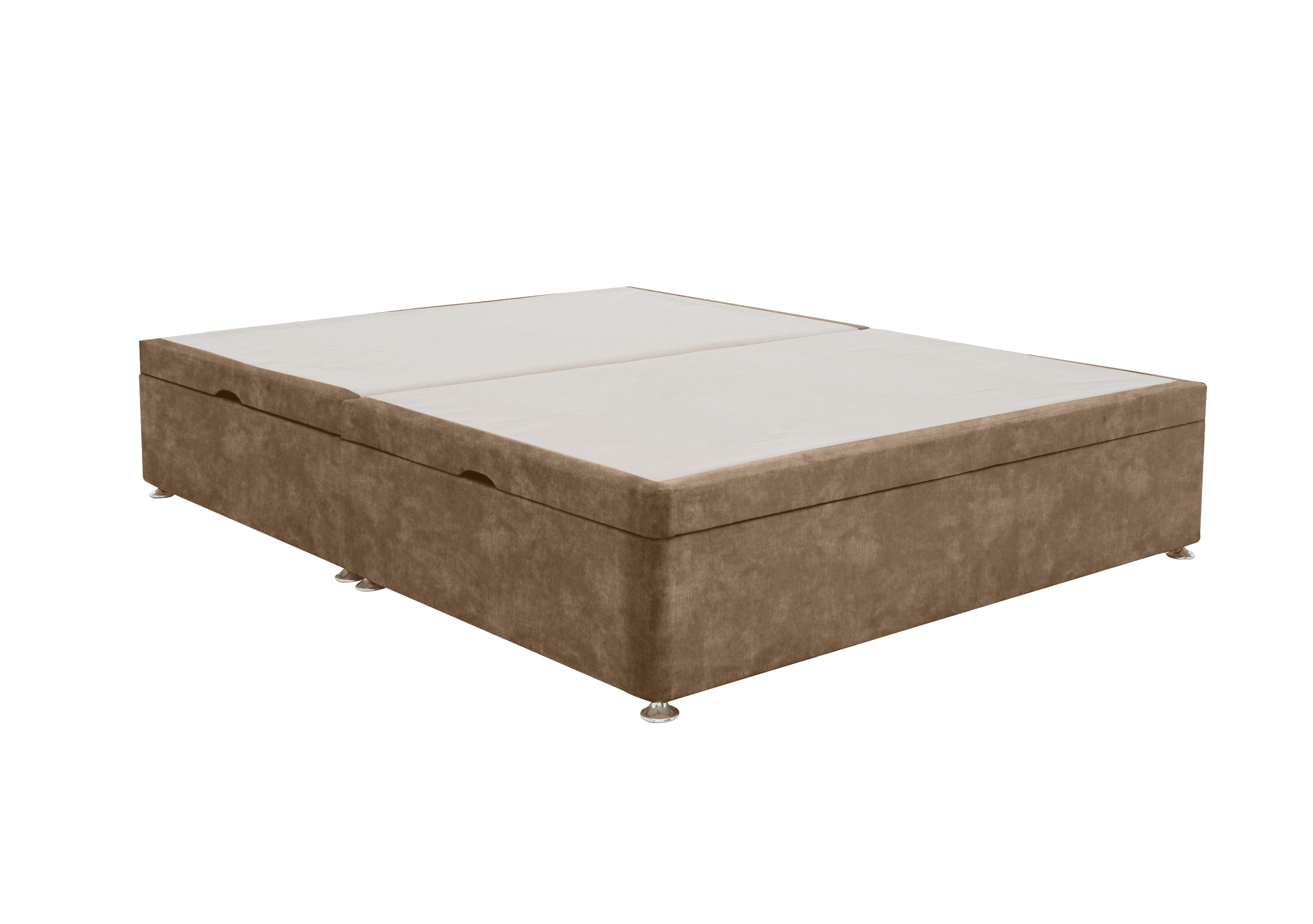 Side-lift Ottoman Divan Base in Lace Caramel on Furniture Village