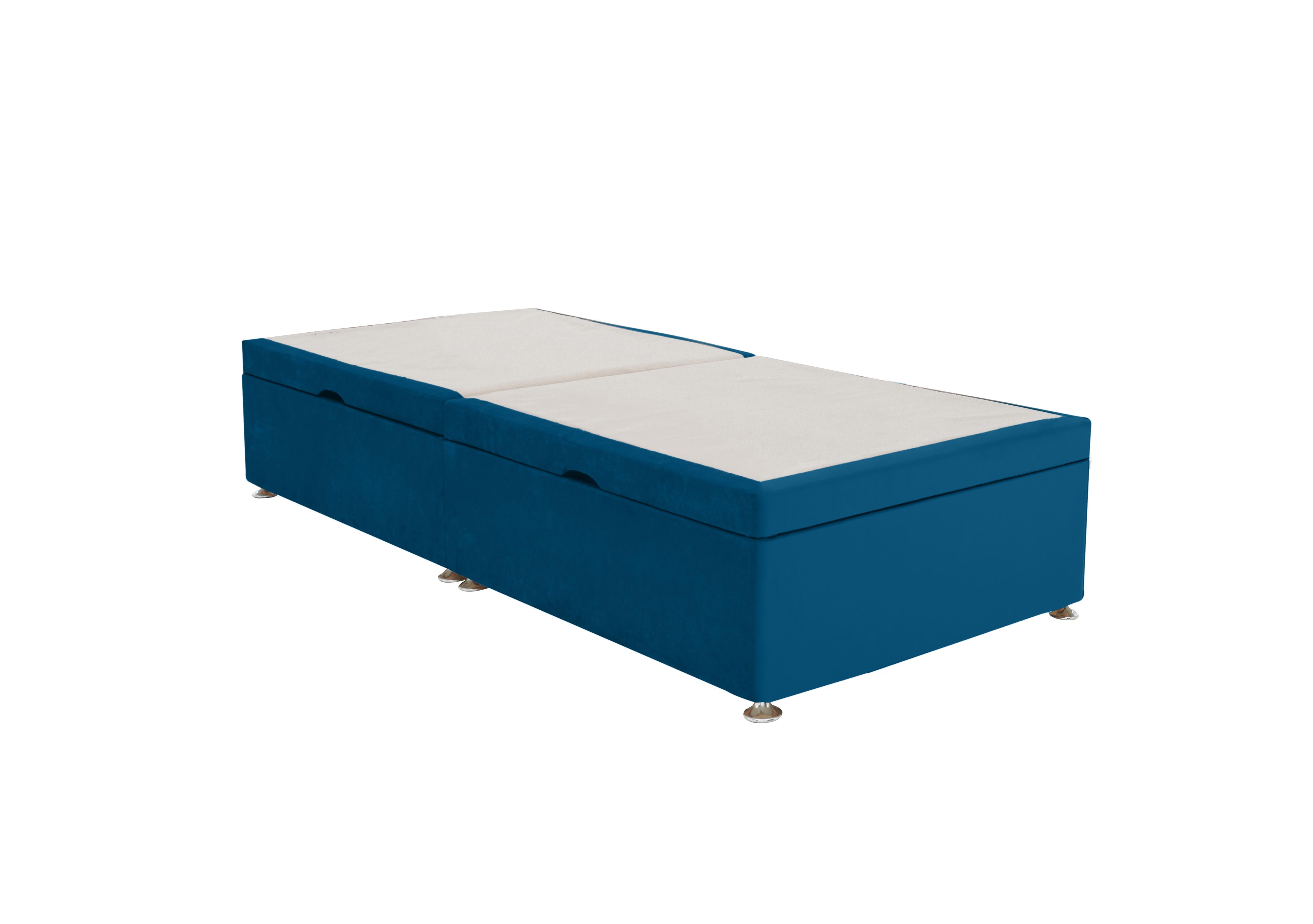 Side-lift Ottoman Divan Base in Plush Pacific on Furniture Village