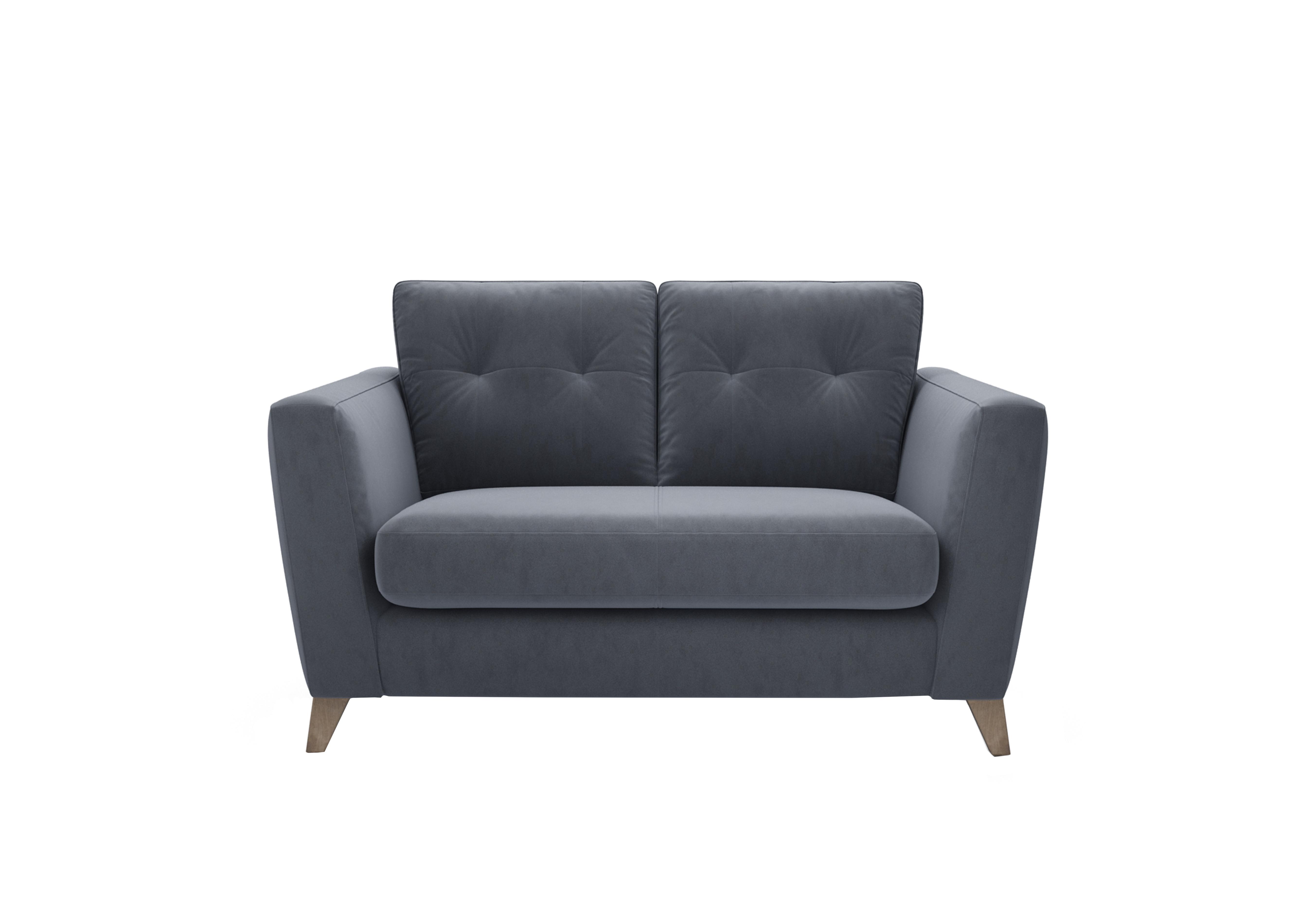 Hermione 2 Seater Fabric Sofa in Rai257 Rain Cloud Wo Ft on Furniture Village
