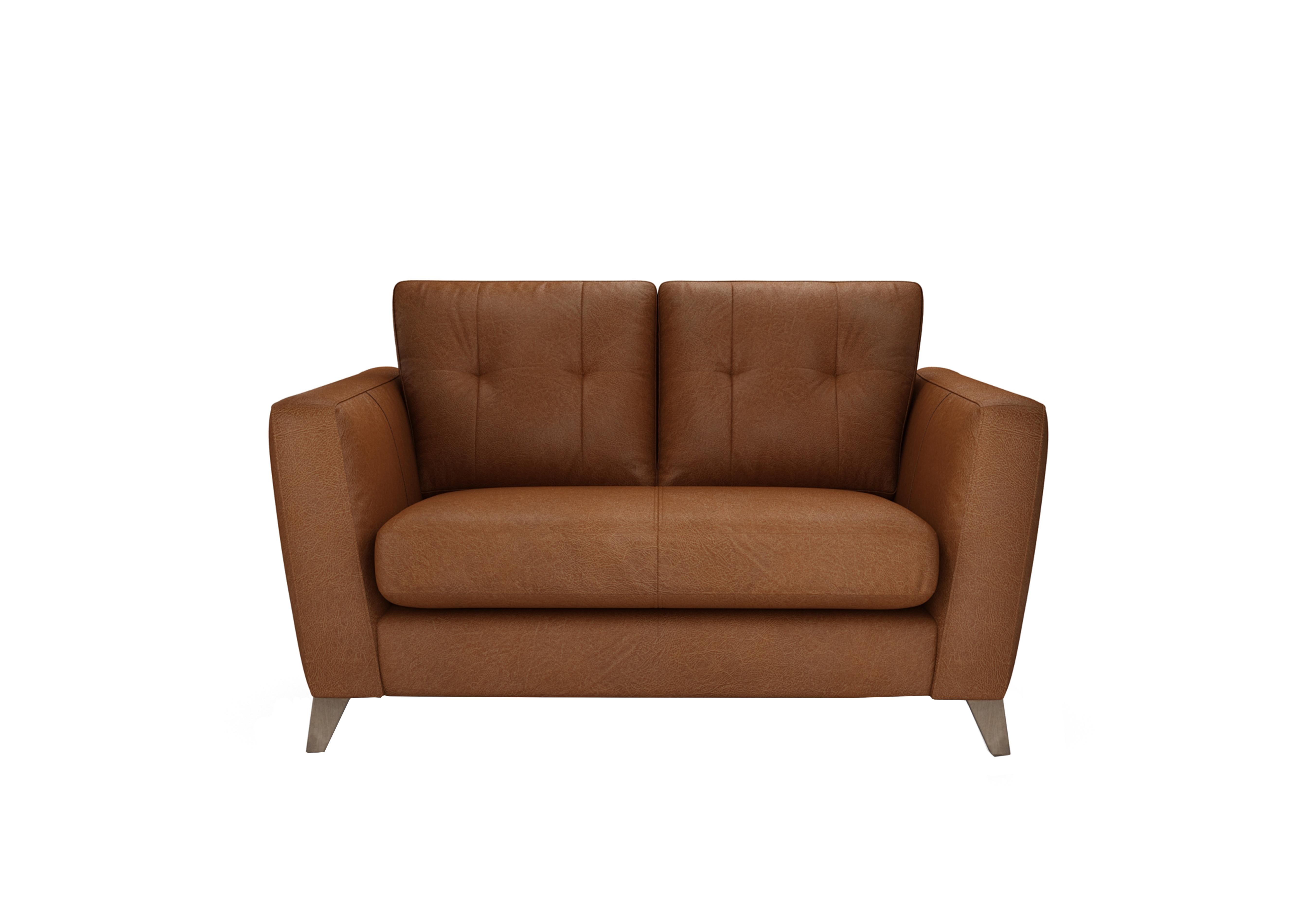 Hermione 2 Seater Leather Sofa in Tob190 Tobacco Wo Ft on Furniture Village