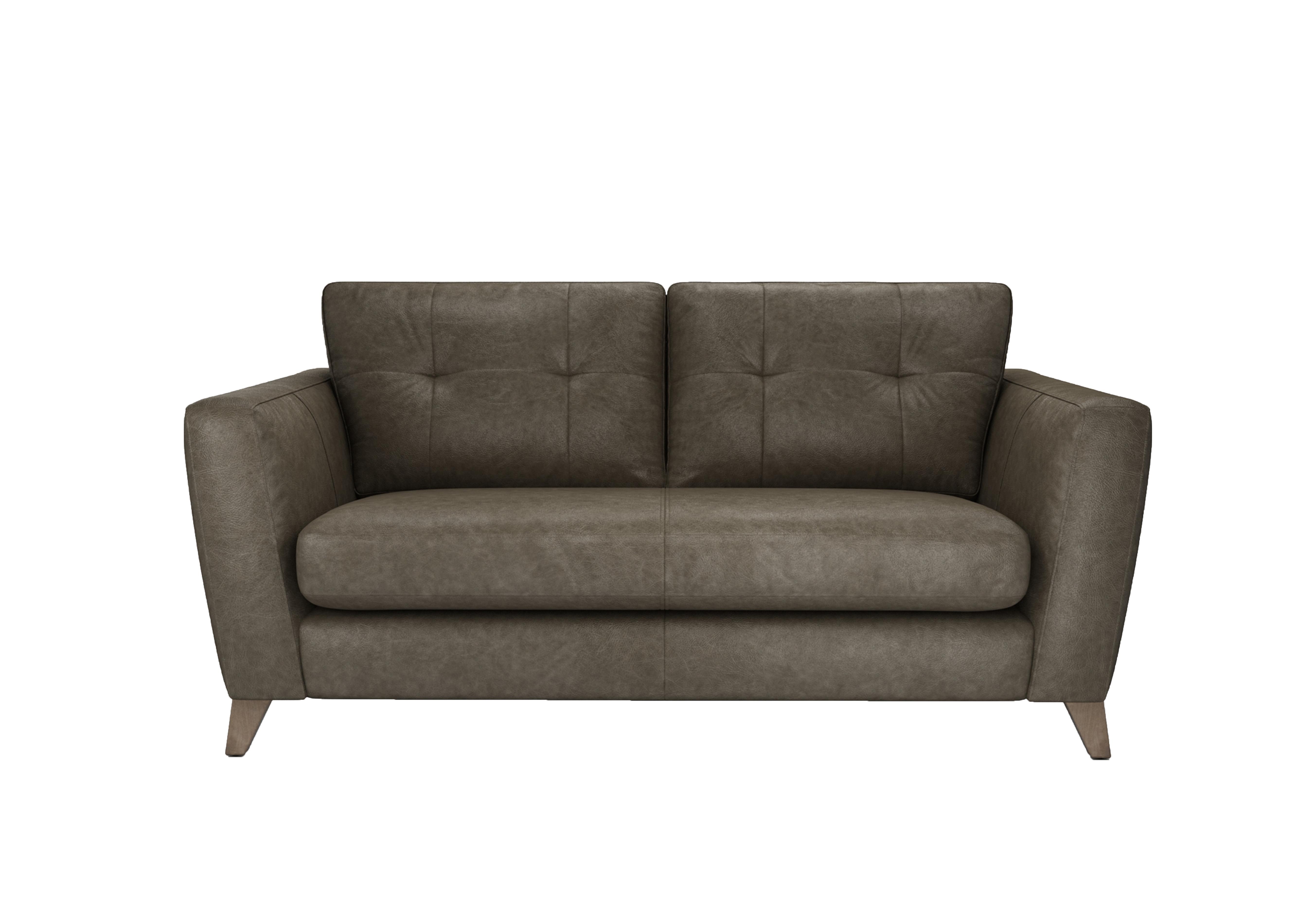 Hermione 2.5 Seater Leather Sofa in Gra189 Granite Wo Ft on Furniture Village