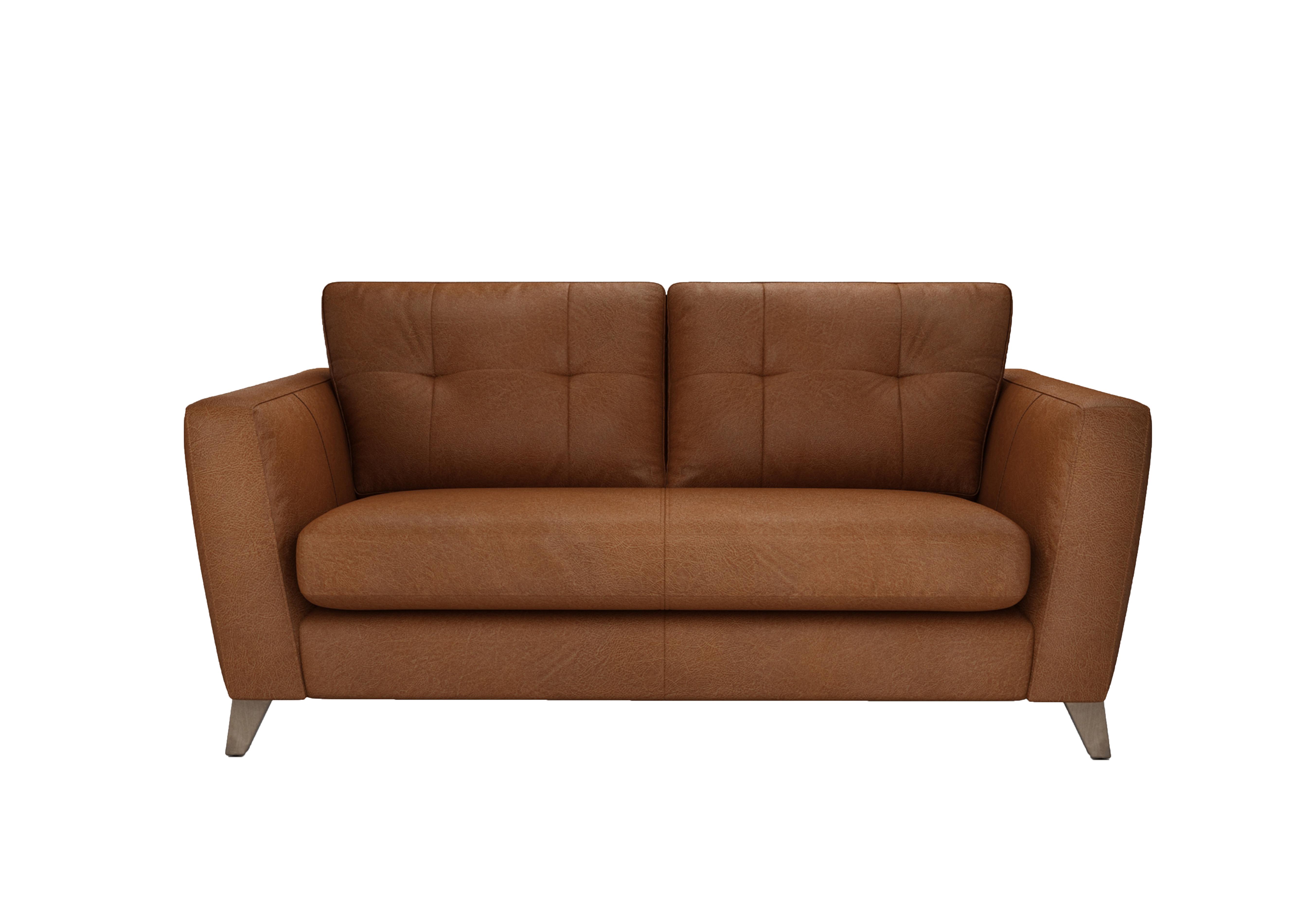 Hermione 2.5 Seater Leather Sofa in Tob190 Tobacco Wo Ft on Furniture Village