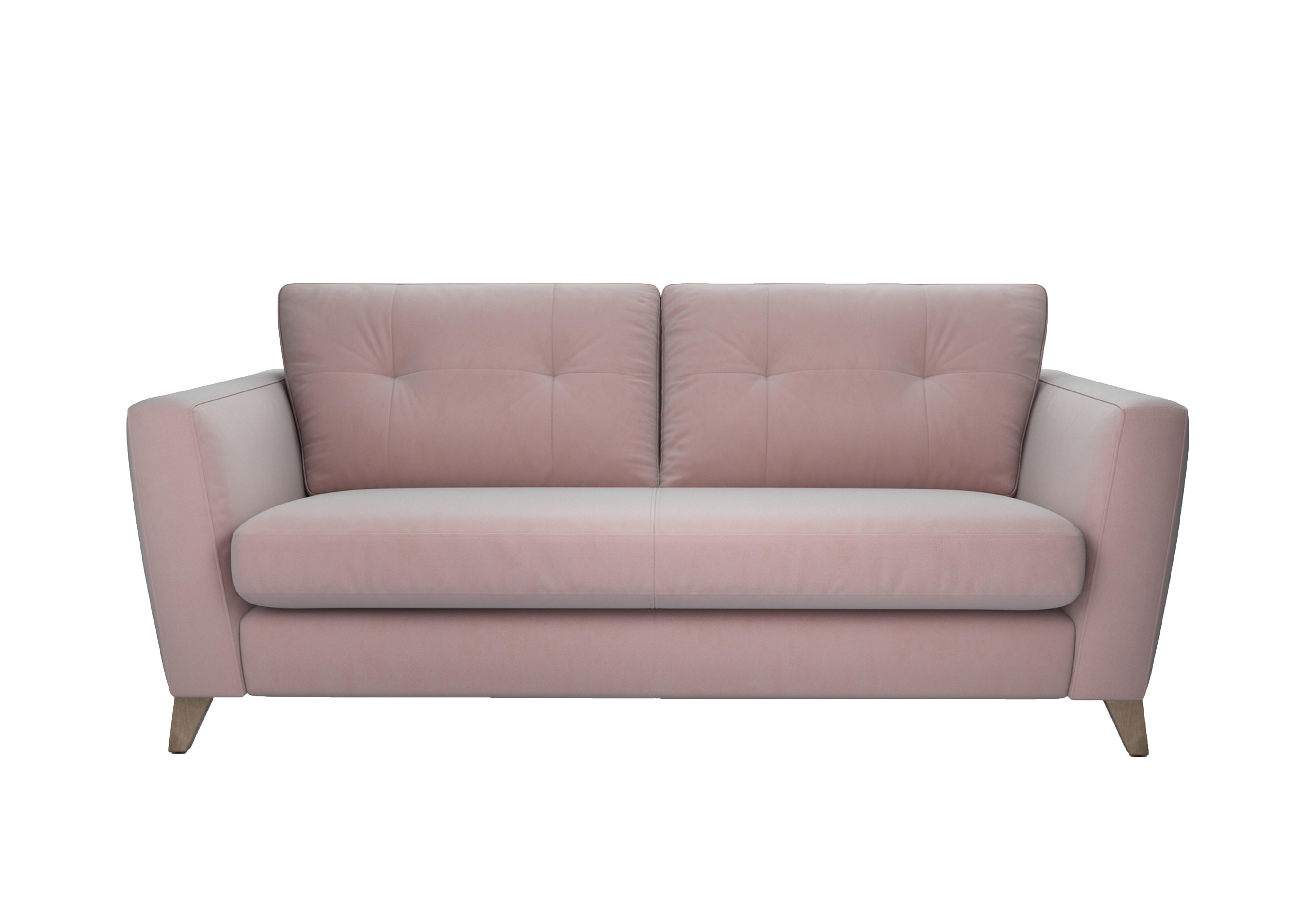 Hermione 3 Seater Fabric Sofa in Cot256 Cotton Candy Wo Ft on Furniture Village
