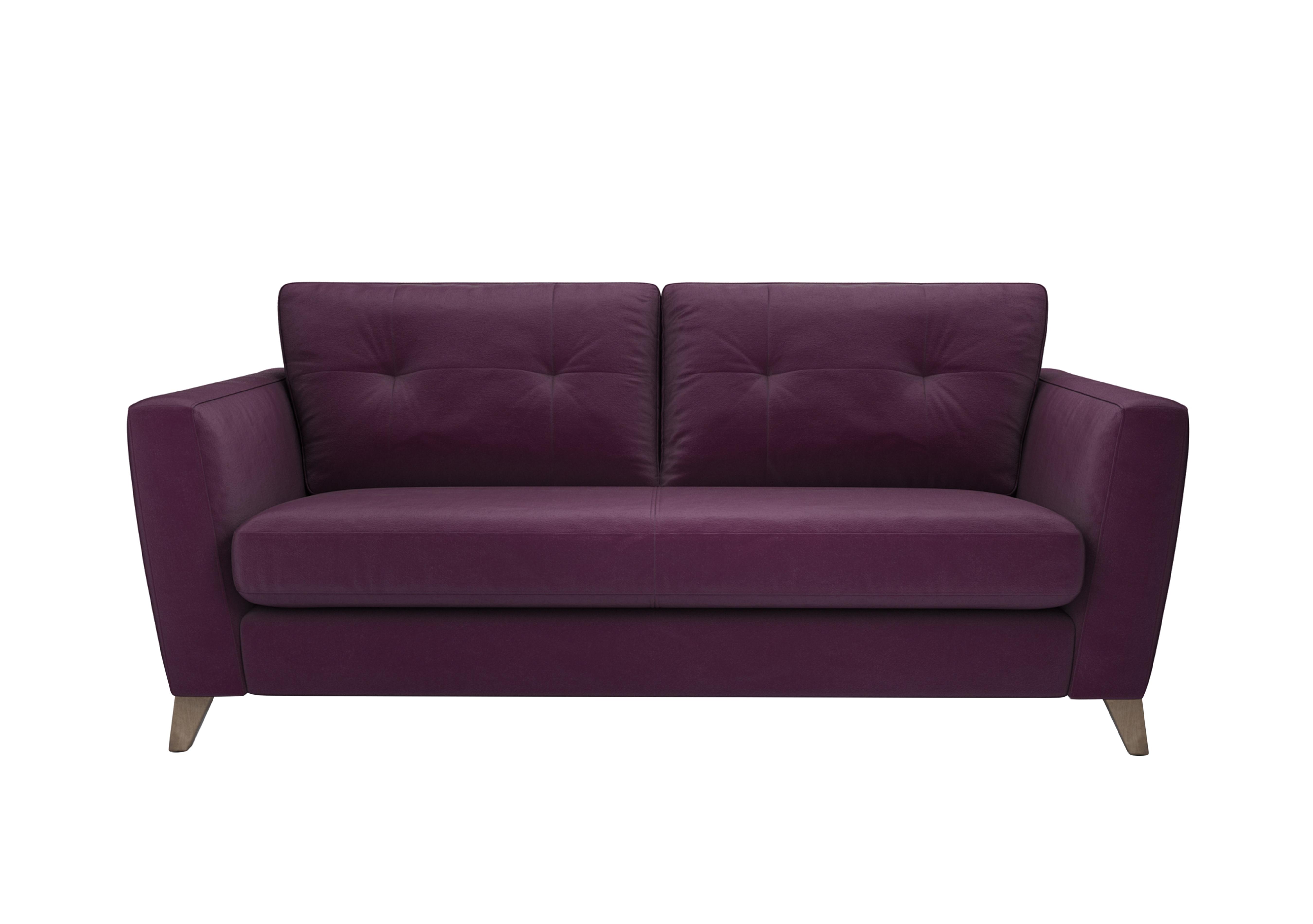 Hermione 3 Seater Fabric Sofa in Fro011 Frosted Grape Wo Ft on Furniture Village