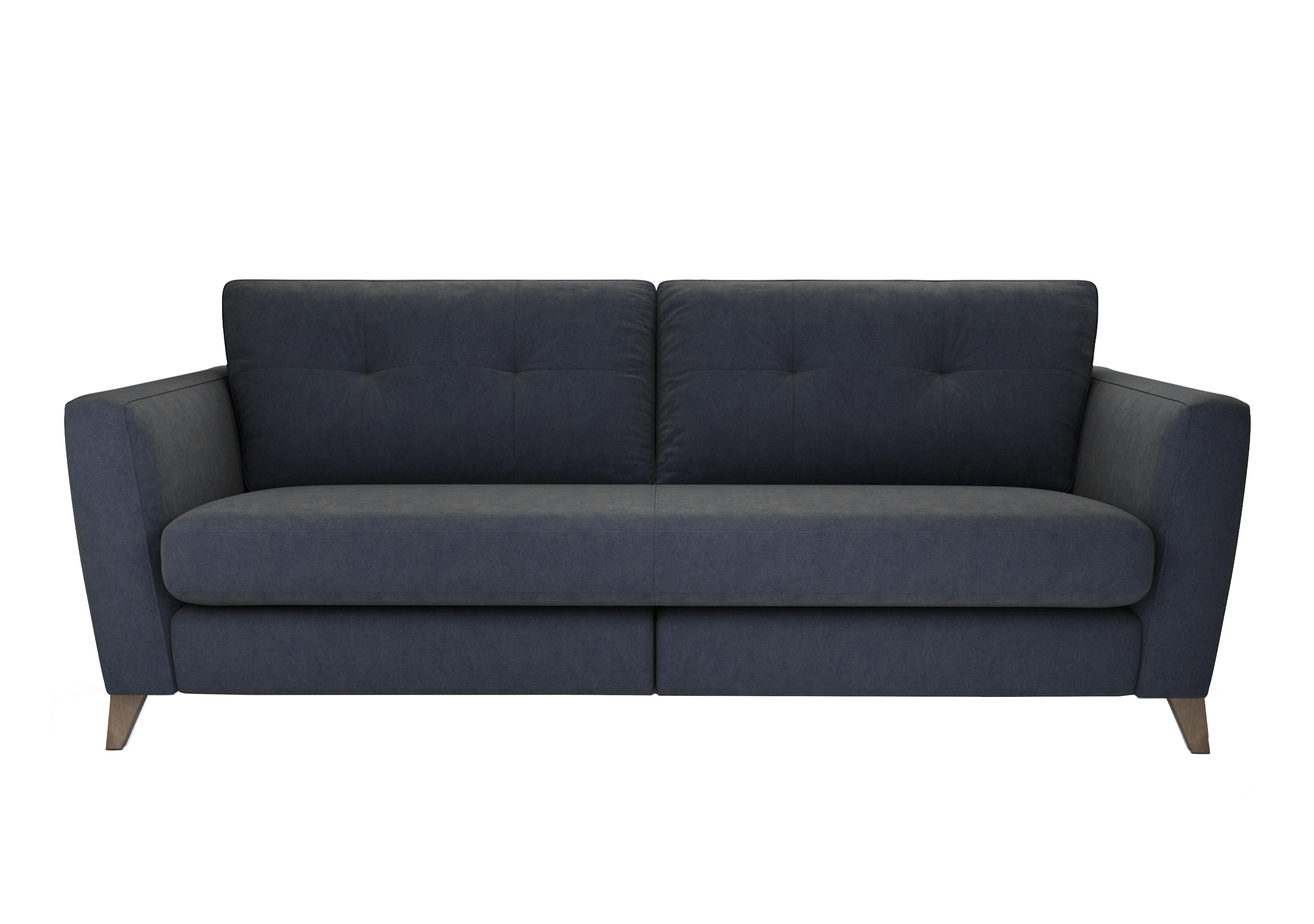 Hermione 4 Seater Fabric Sofa in Bil221 Bilberry Tart Wo Ft on Furniture Village