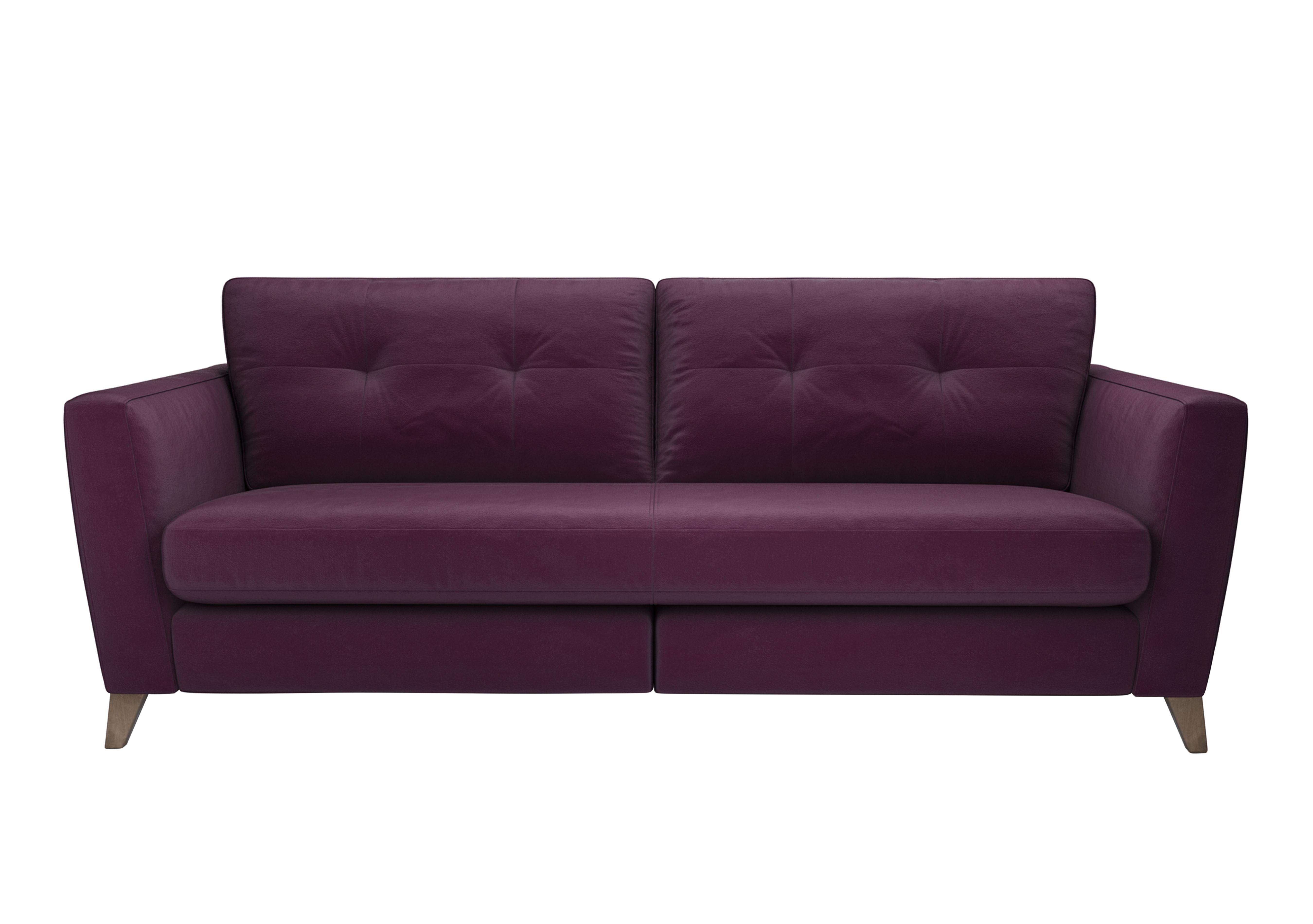 Hermione 4 Seater Fabric Sofa in Fro011 Frosted Grape Wo Ft on Furniture Village