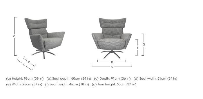 Hermione Jacob Fabric Armchair in  on Furniture Village