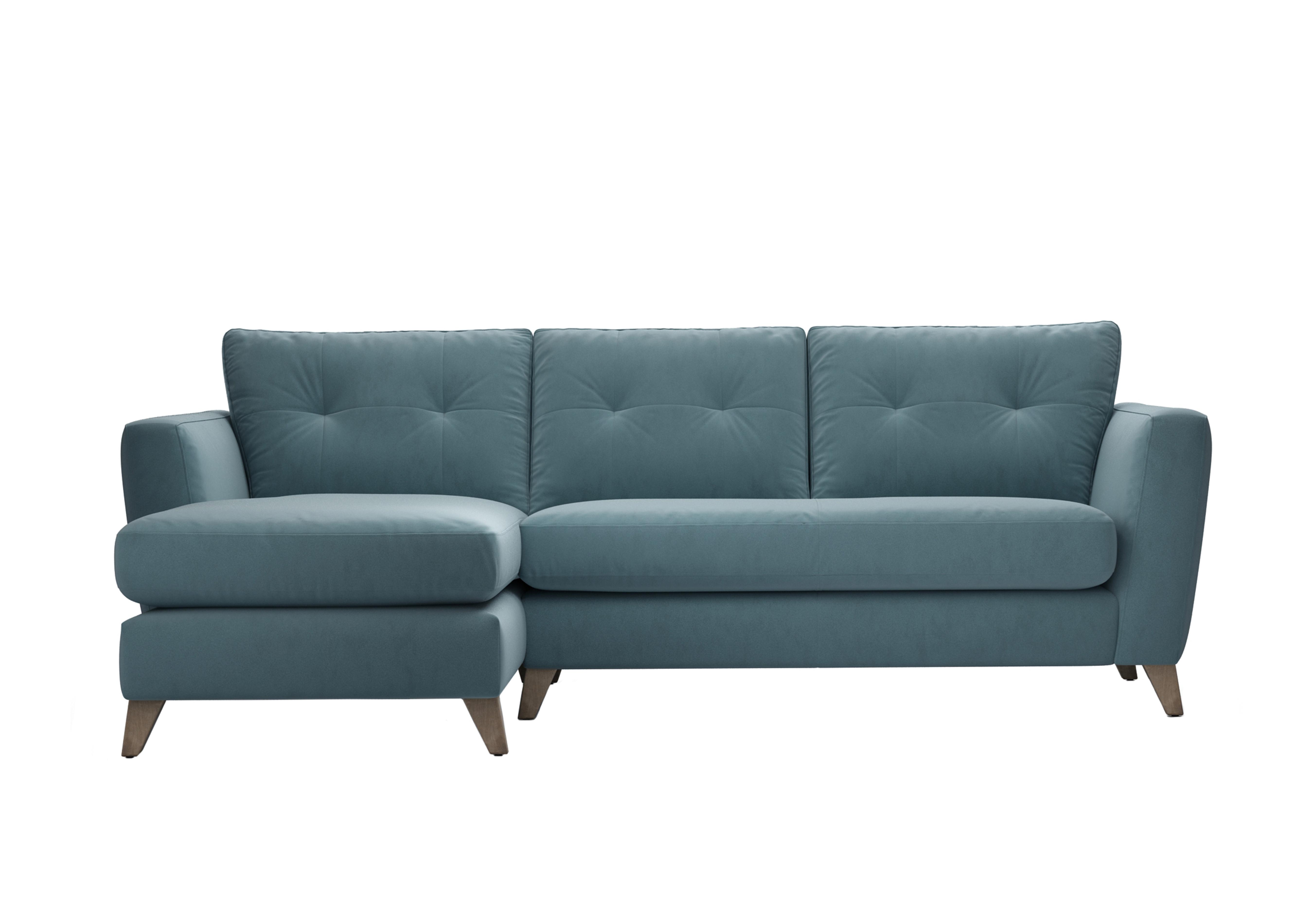 Hermione Fabric Corner Sofa with Chaise End in Sha252 Shallow Puddle Wo Ft on Furniture Village