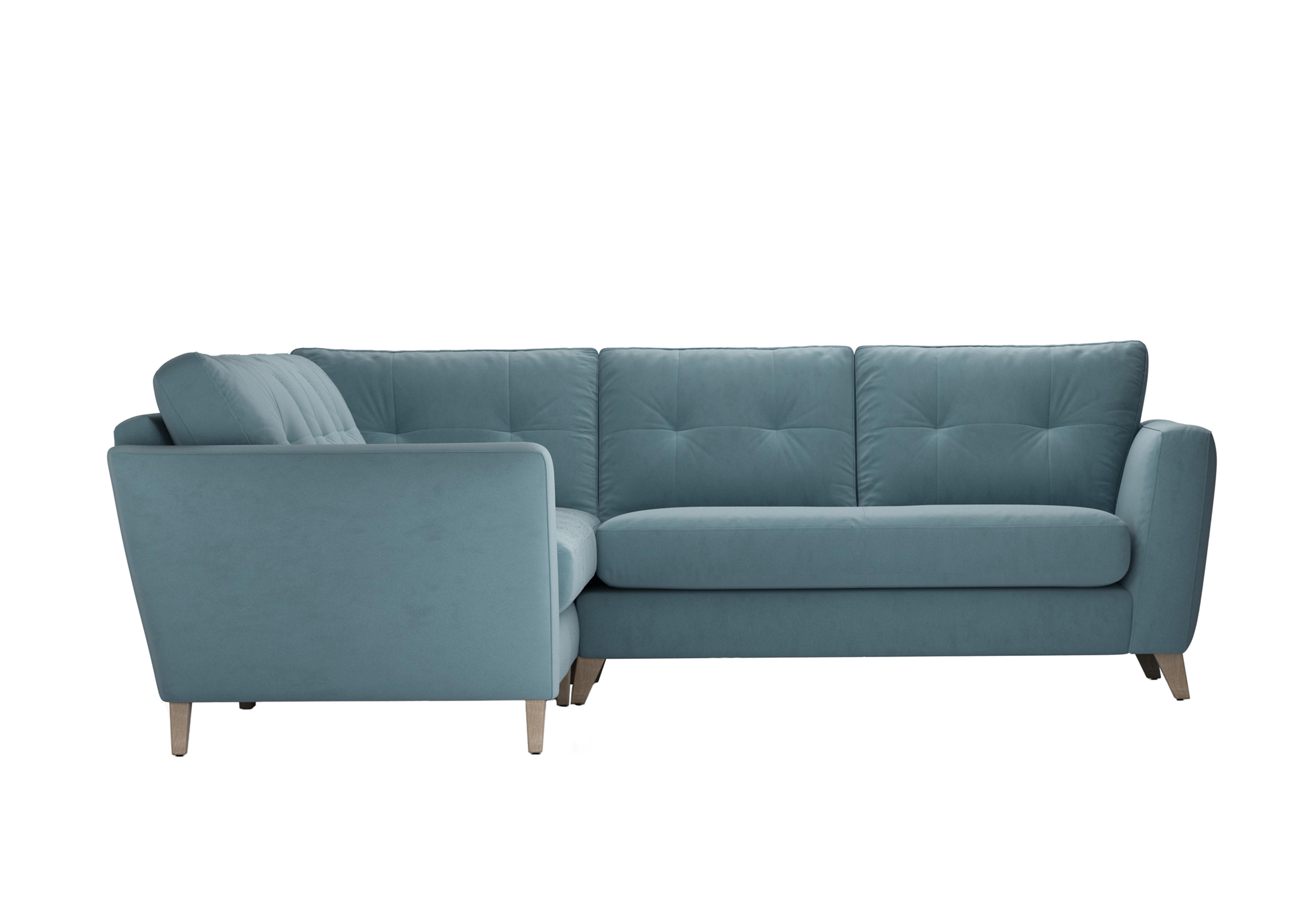 Hermione Fabric Corner Sofa in Sha252 Shallow Puddle Wo Ft on Furniture Village