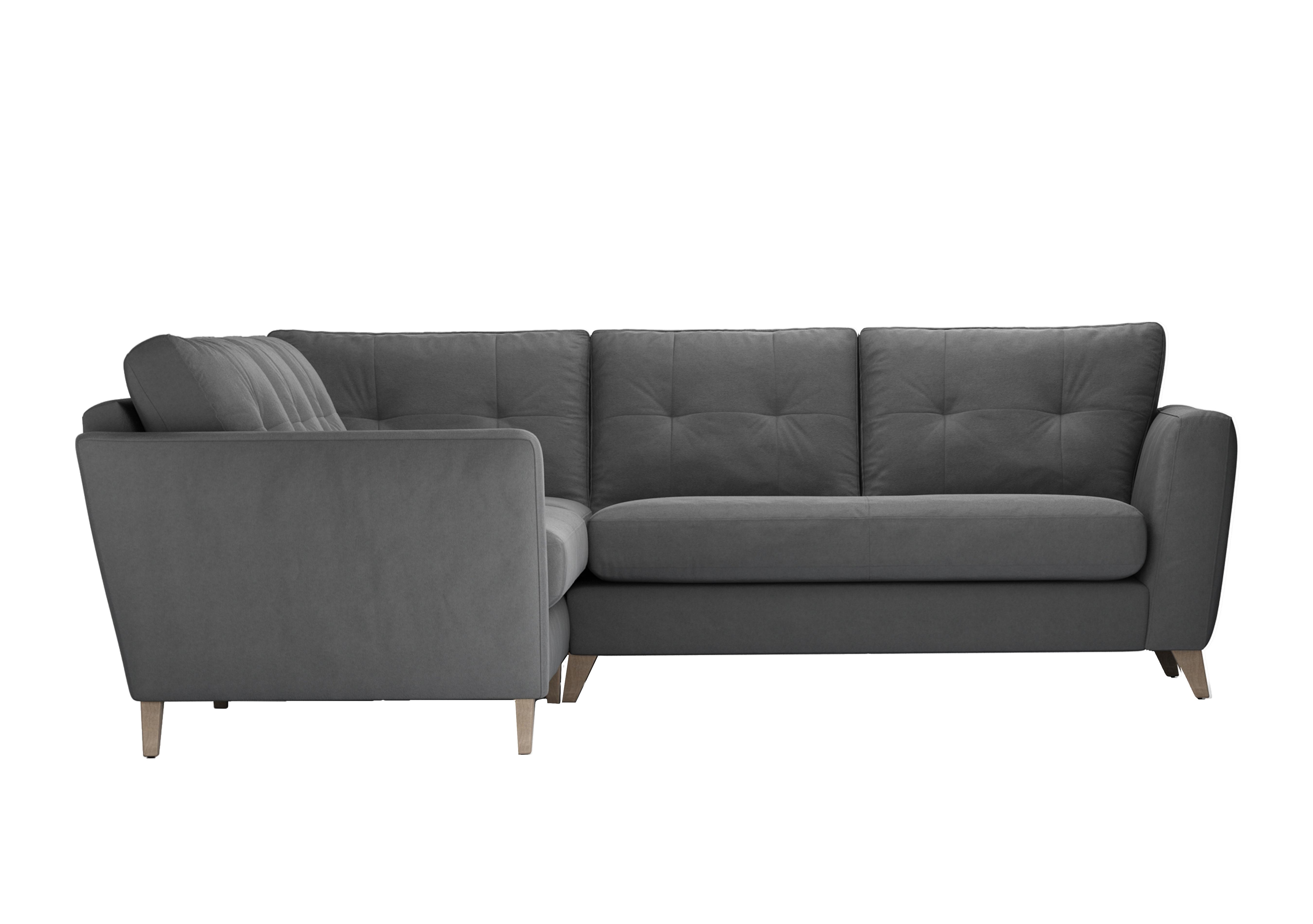 Hermione Fabric Corner Sofa in Sla157 Slate Shadow Wo Ft on Furniture Village