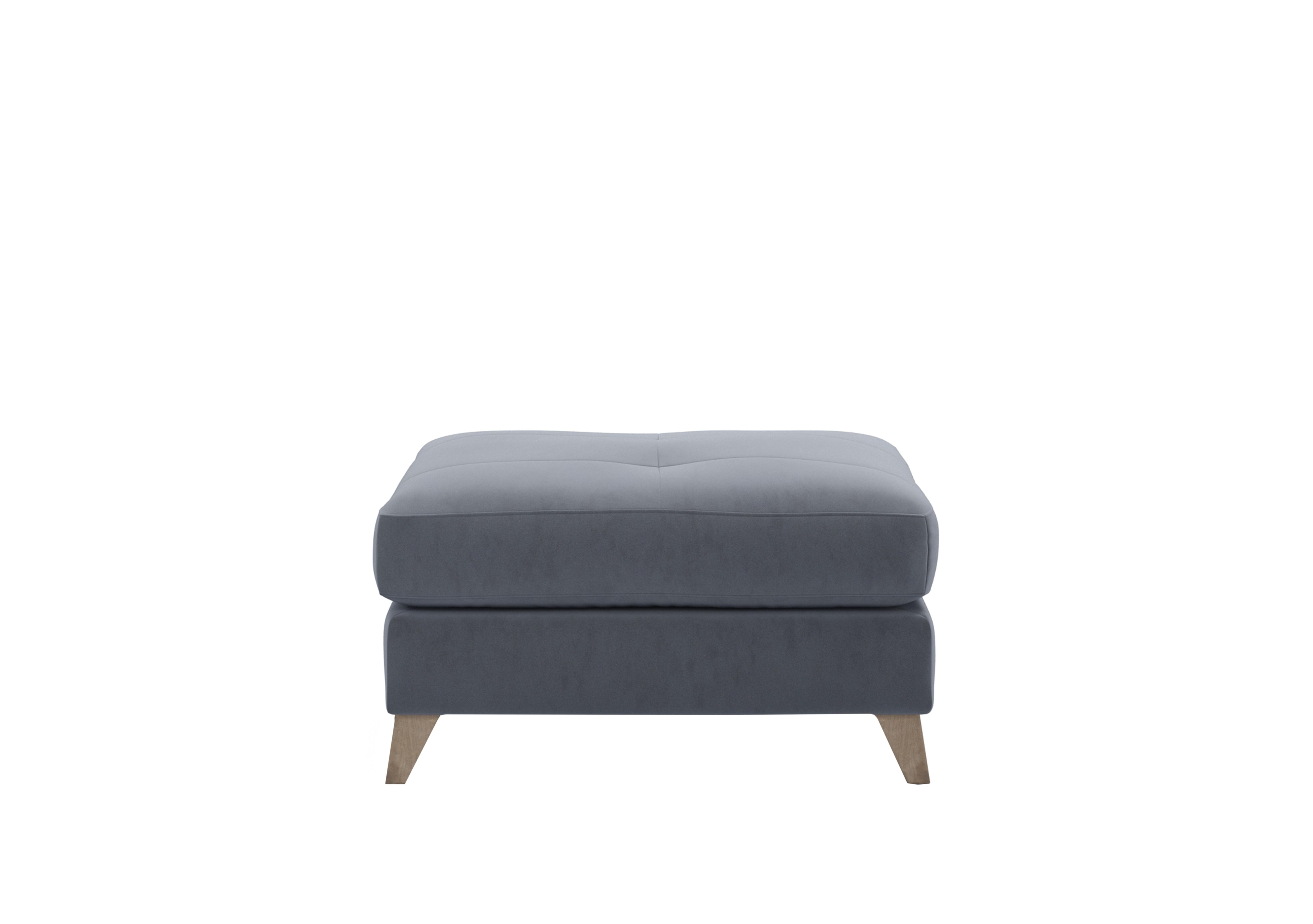Hermione Fabric Footstool in Rai257 Rain Cloud Wo Ft on Furniture Village