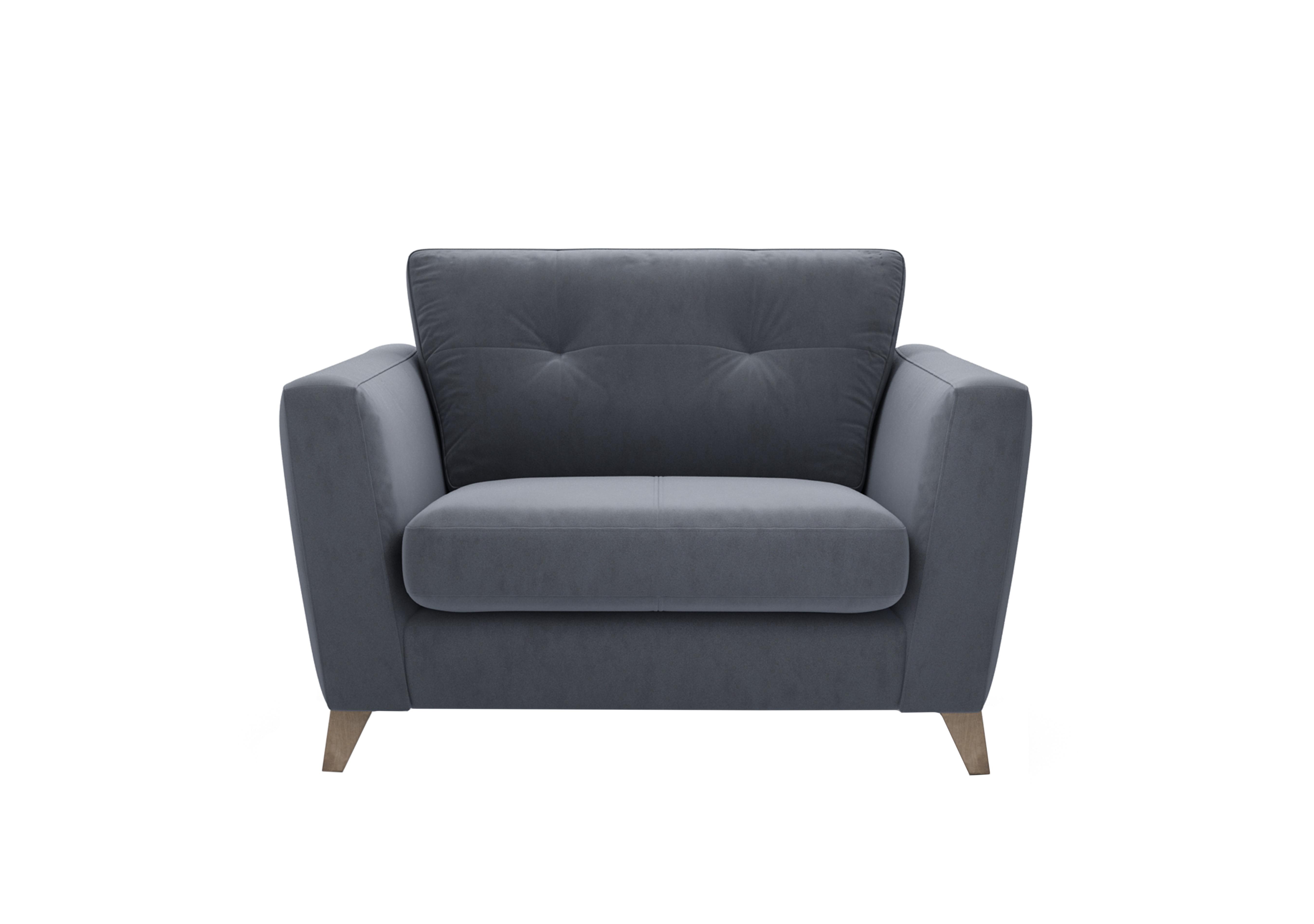 Hermione Fabric Snuggler in Rai257 Rain Cloud Wo Ft on Furniture Village