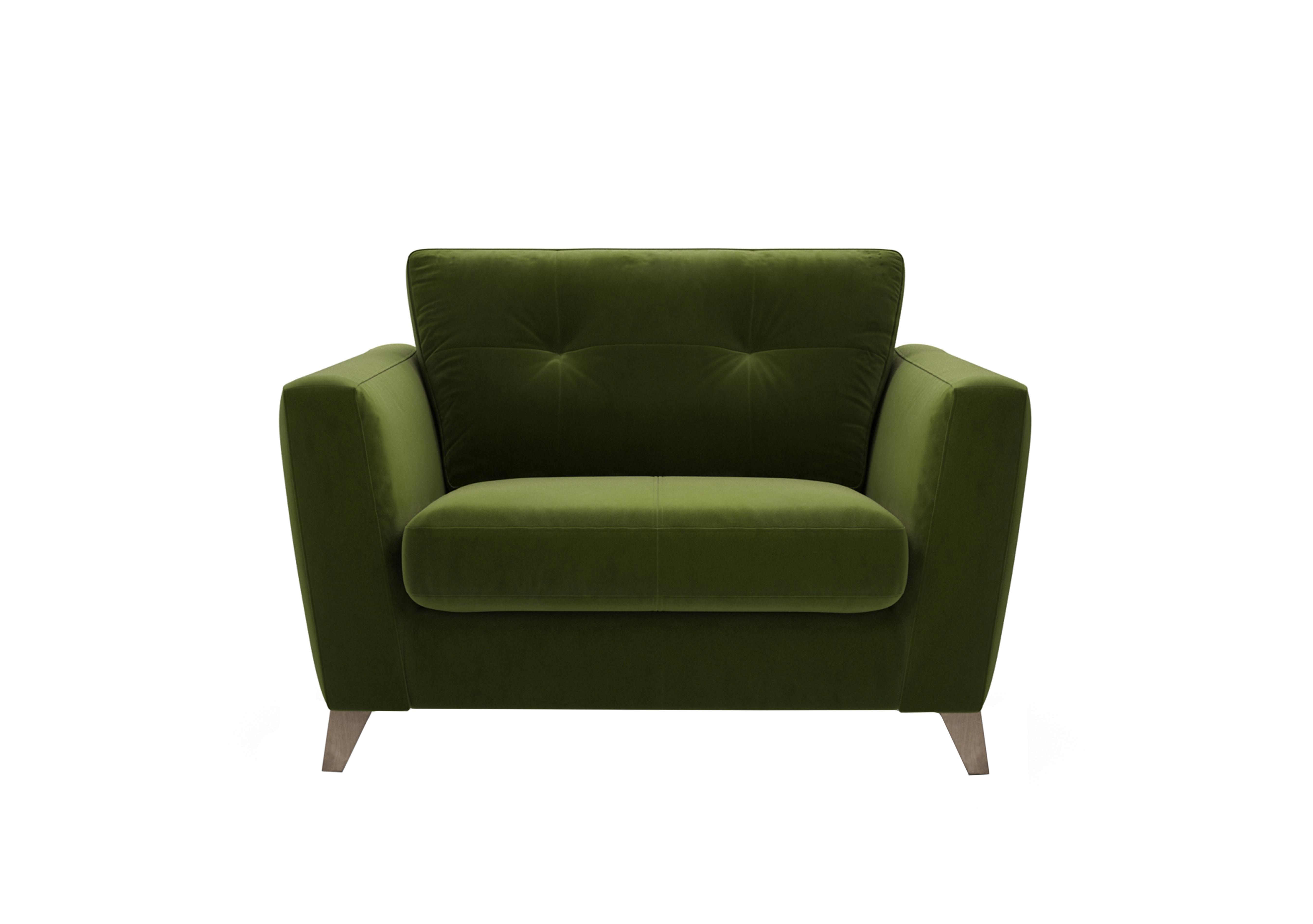 Hermione Fabric Snuggler in Woo160 Woodland Moss Wo Ft on Furniture Village