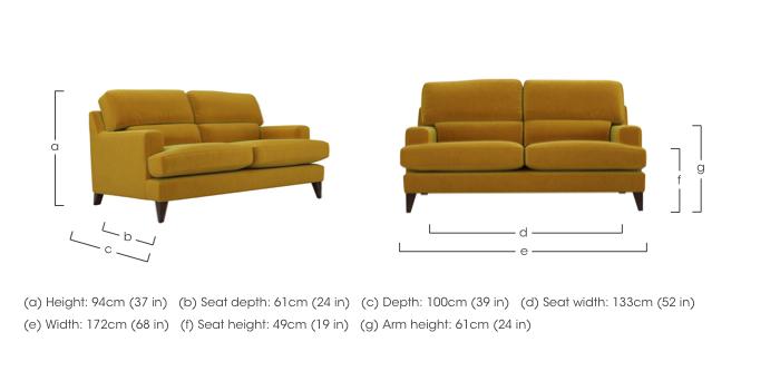 Romilly 2.5 Seater Fabric Sofa in  on Furniture Village