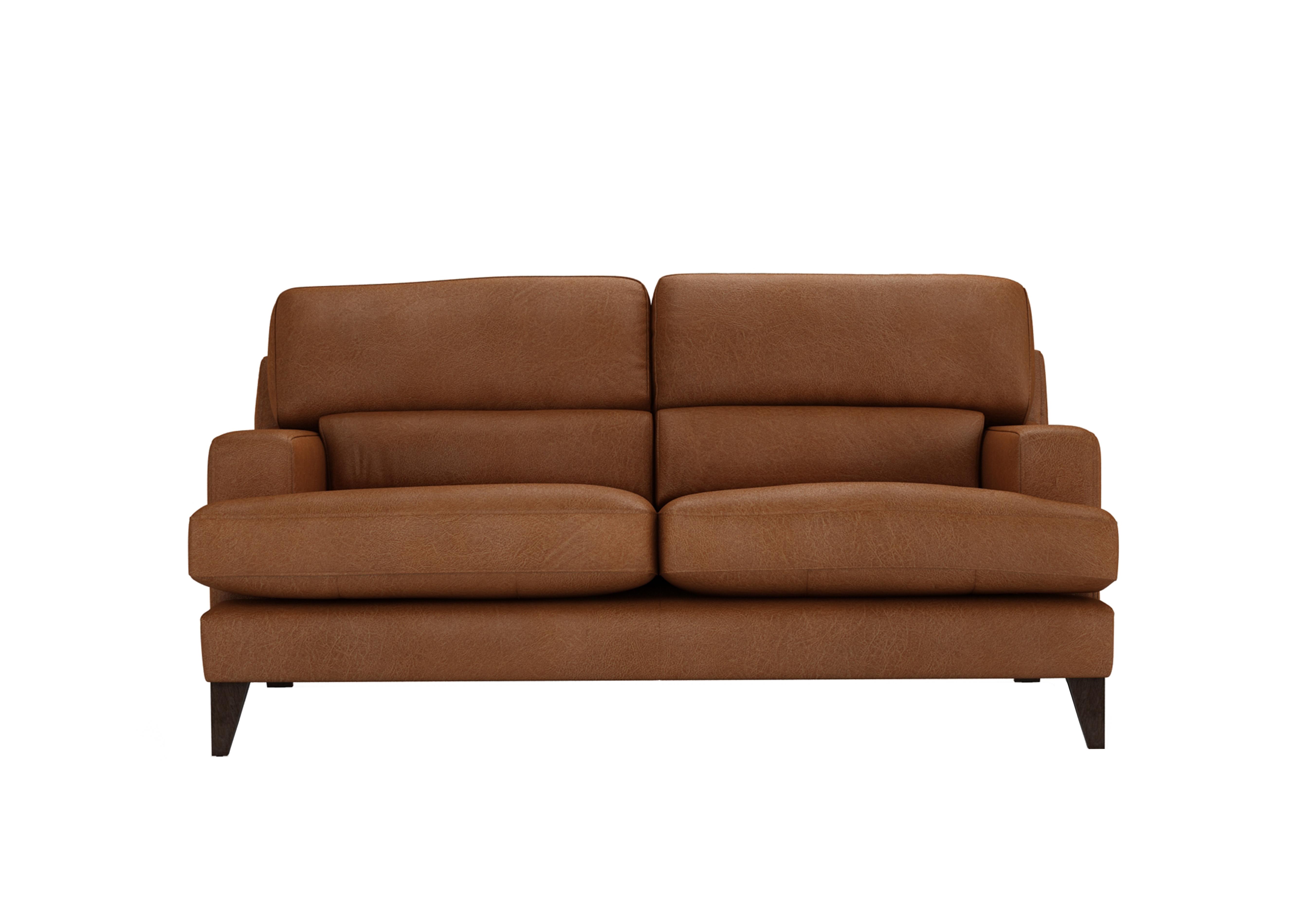 Romilly 2.5 Seater Leather Sofa in Tob190 Tobacco Wa Ft on Furniture Village