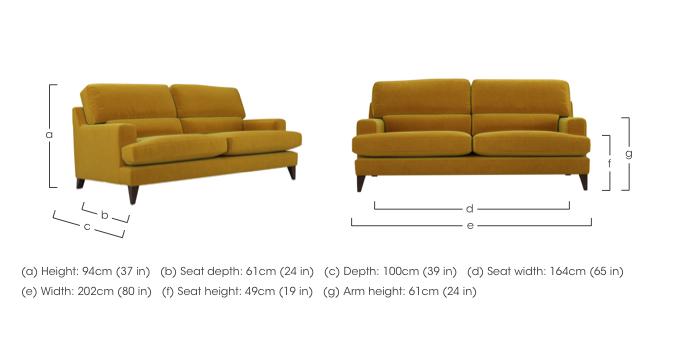 Romilly 3 Seater Fabric Sofa in  on Furniture Village