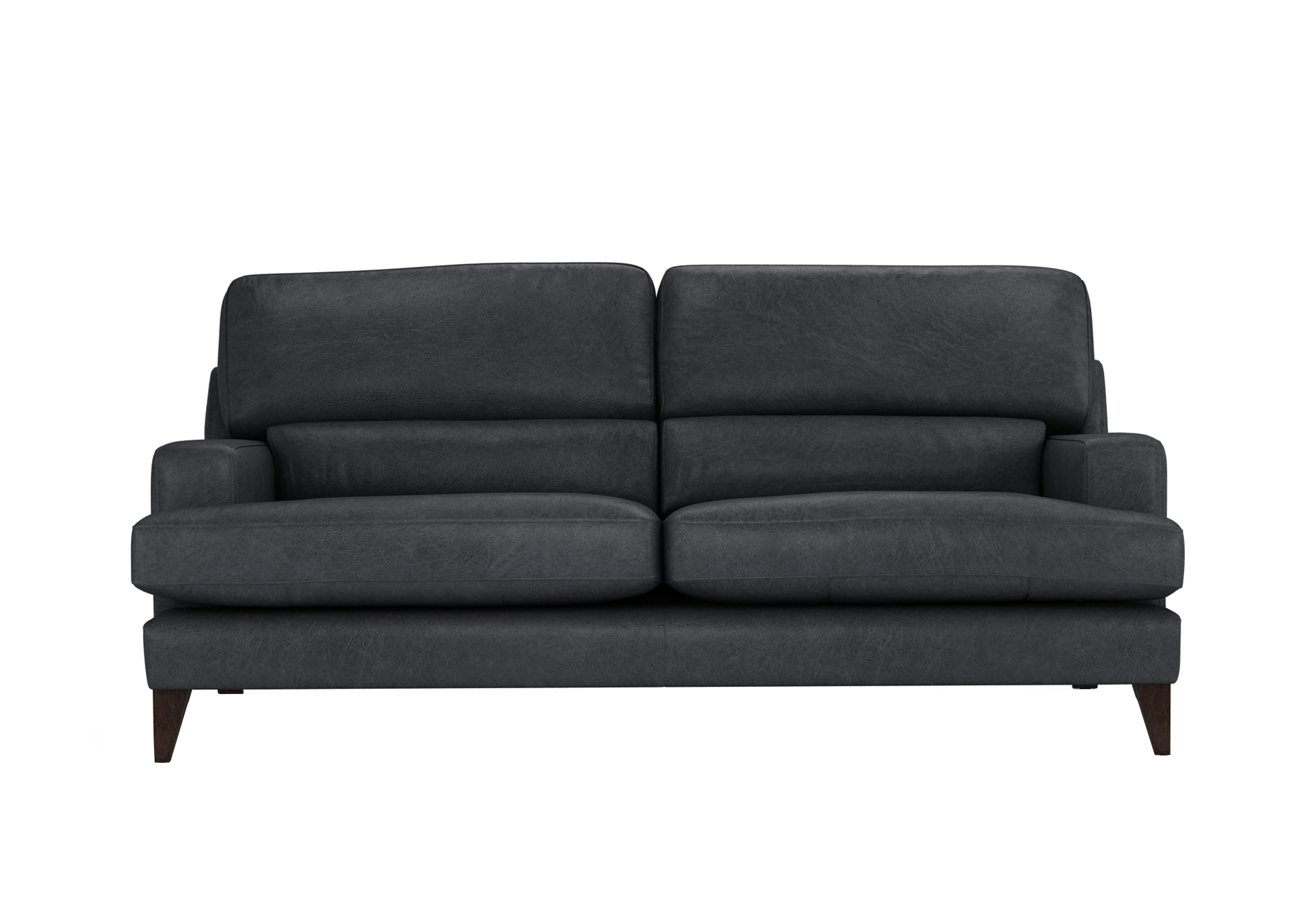 Romilly 3 Seater Leather Sofa in Sha188 Shadow Wa Ft on Furniture Village