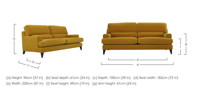 Romilly 4 Seater Fabric Sofa in  on Furniture Village