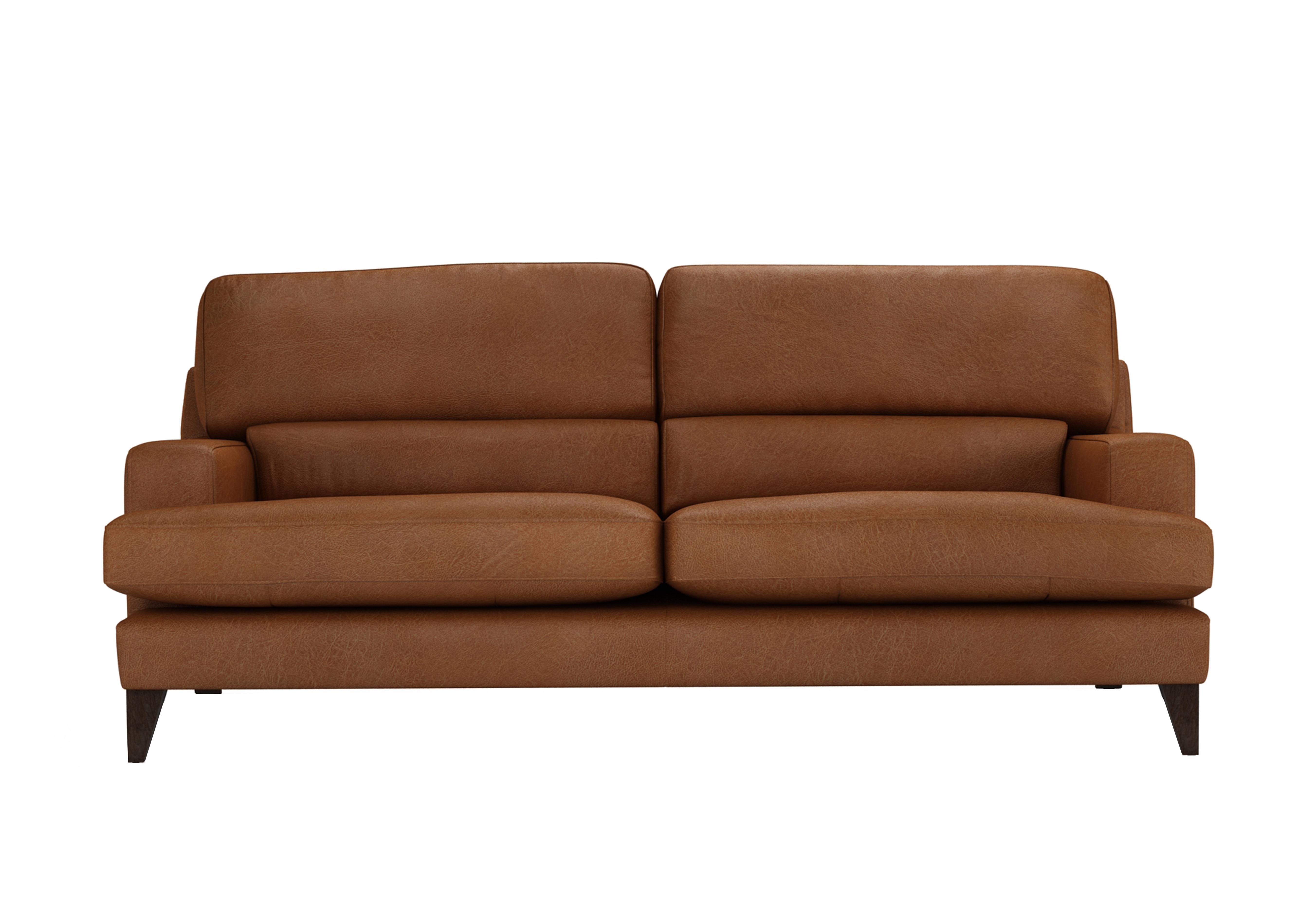 Romilly 4 Seater Leather Sofa in Tob190 Tobacco Wa Ft on Furniture Village