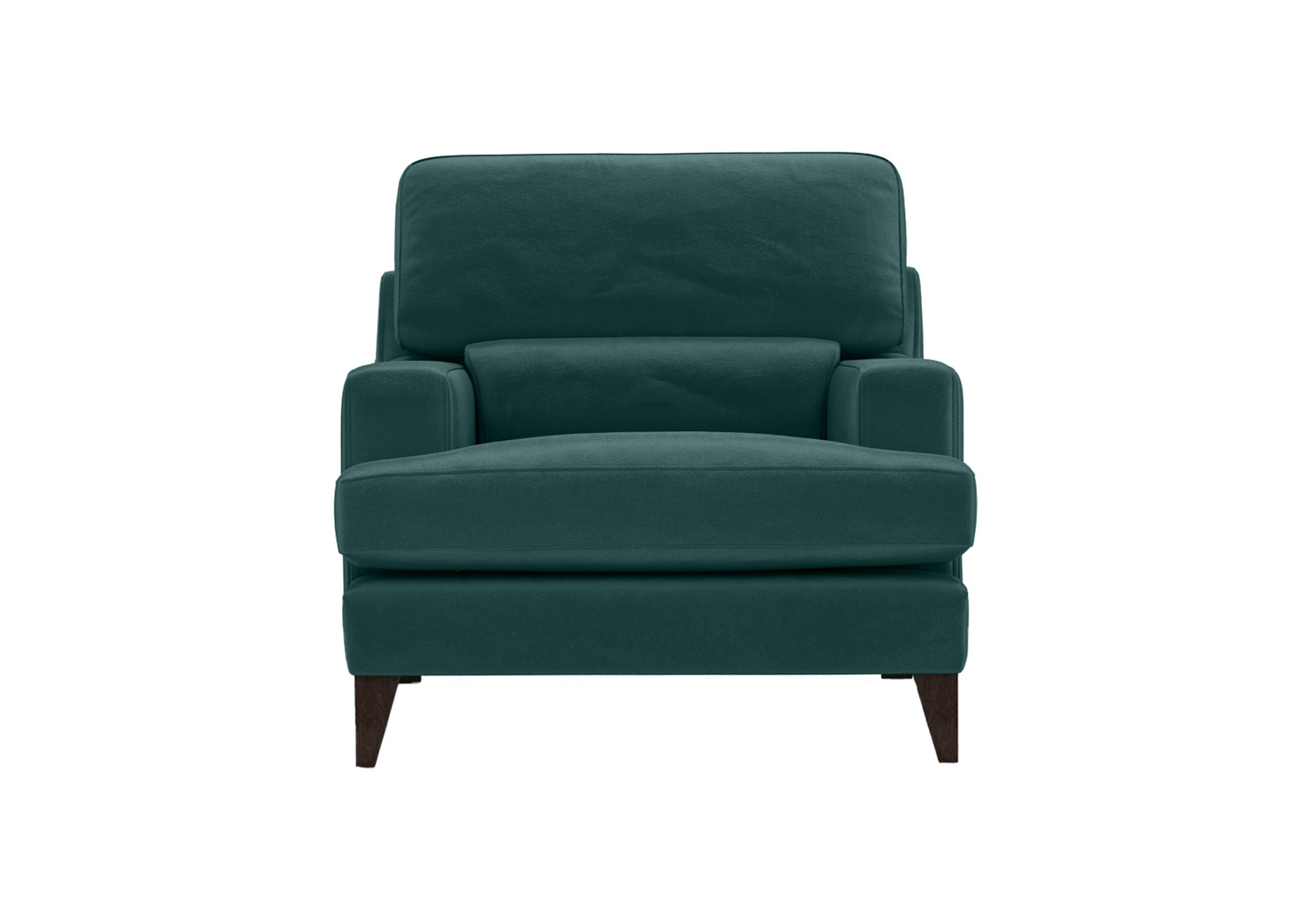 Romilly Fabric Armchair in Eve259 Evening Teal Wa Ft on Furniture Village
